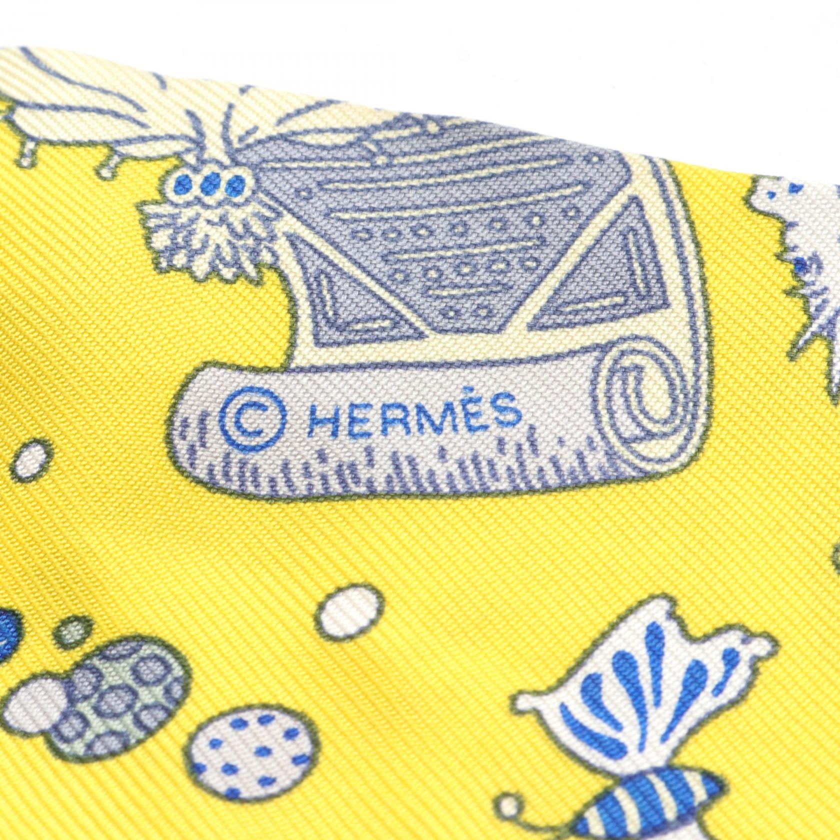 Hermes Silk Twilly LA FOLLE PARADE Scarf