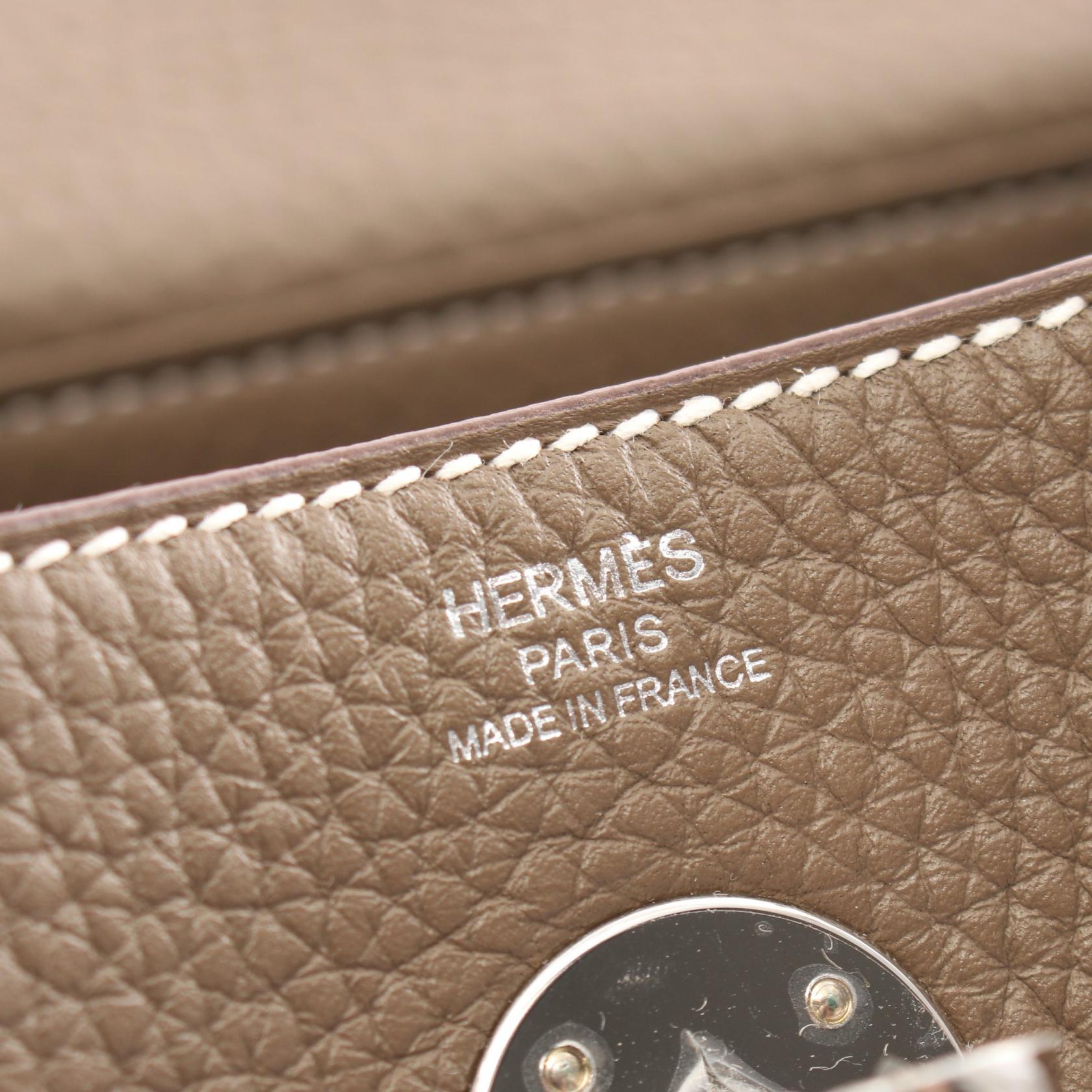 Hermes Lindy 26 Shoulder Bag Beige