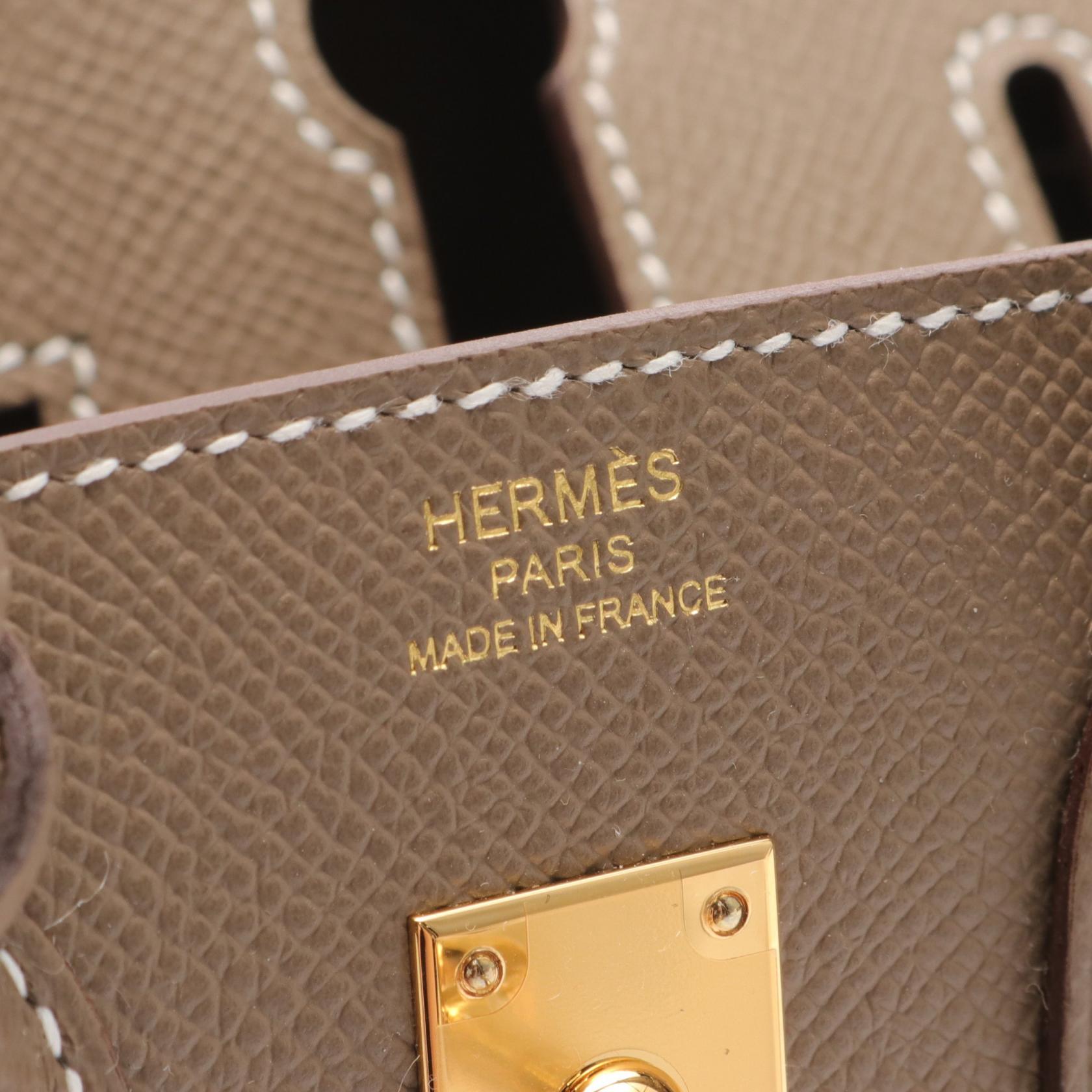 Hermes Birkin 25 Sellier Handbag Brown