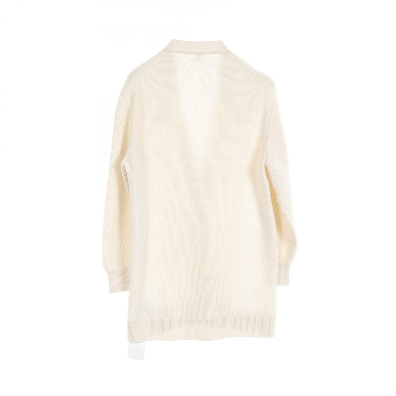 Hermes Cashmere Cardigan Ivory