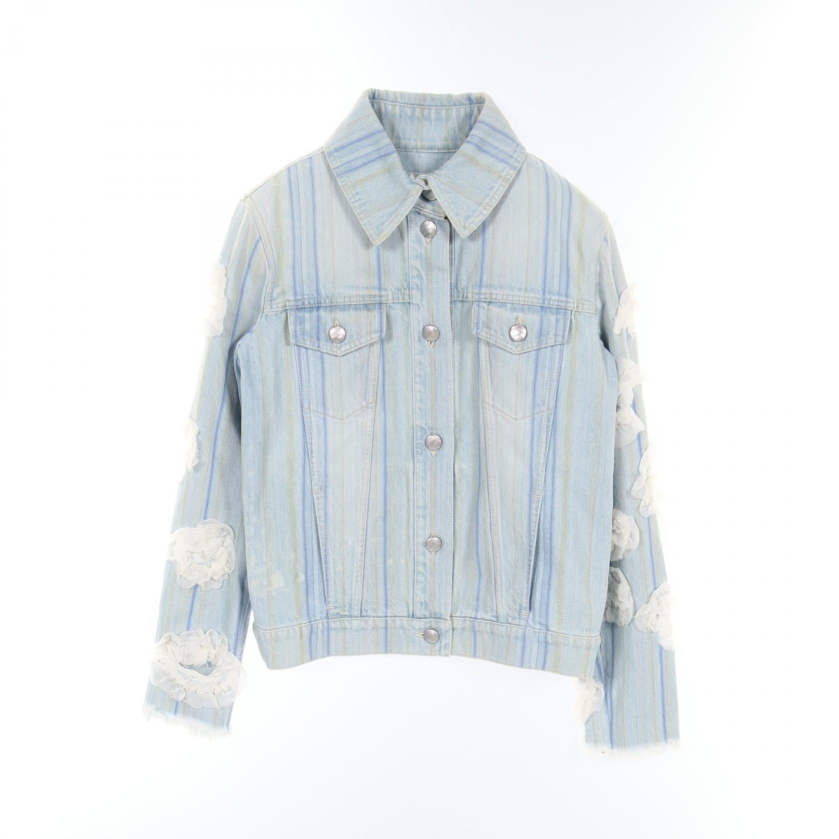 Chanel Denim Jacket Cotton Outerwear