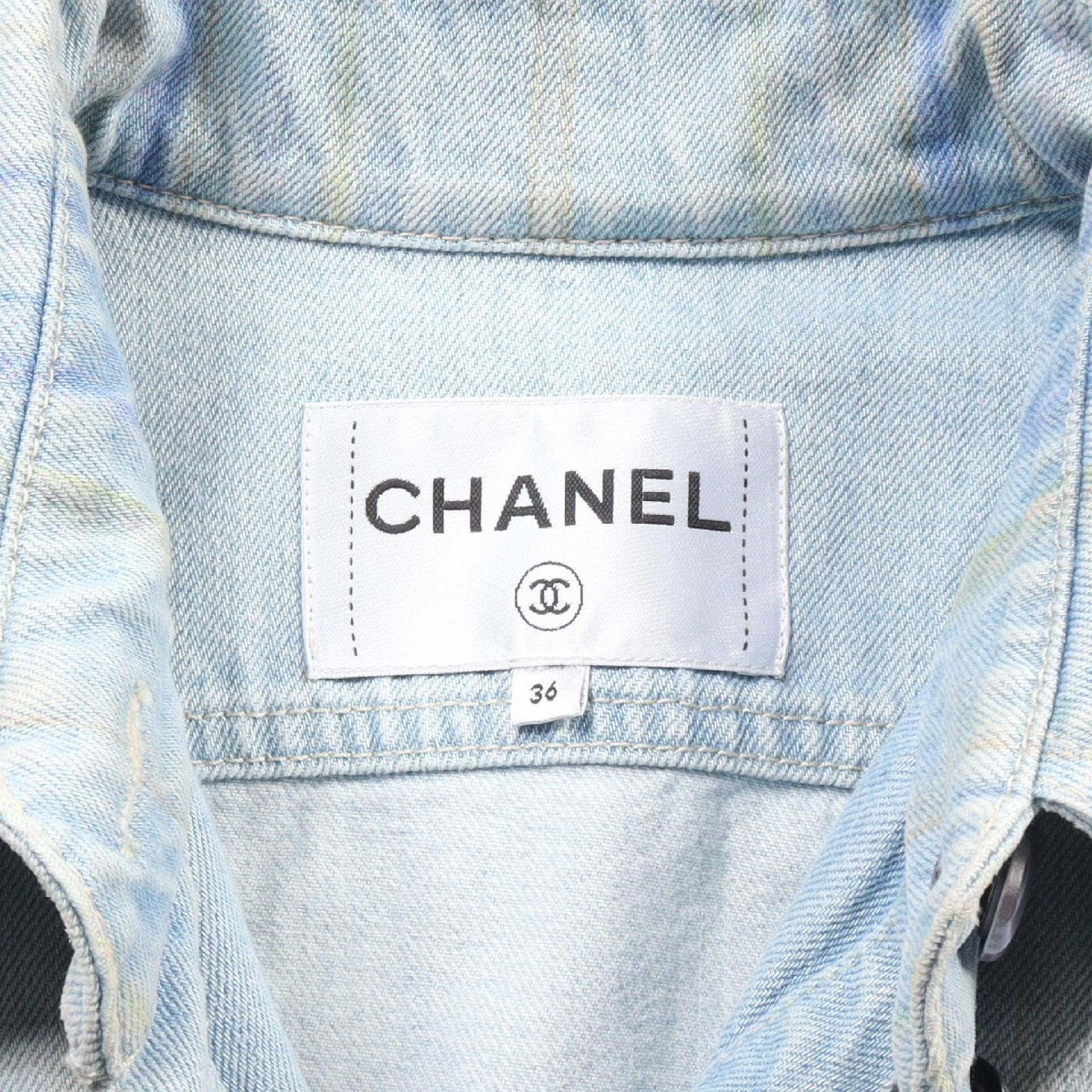 Chanel Denim Jacket Cotton Outerwear