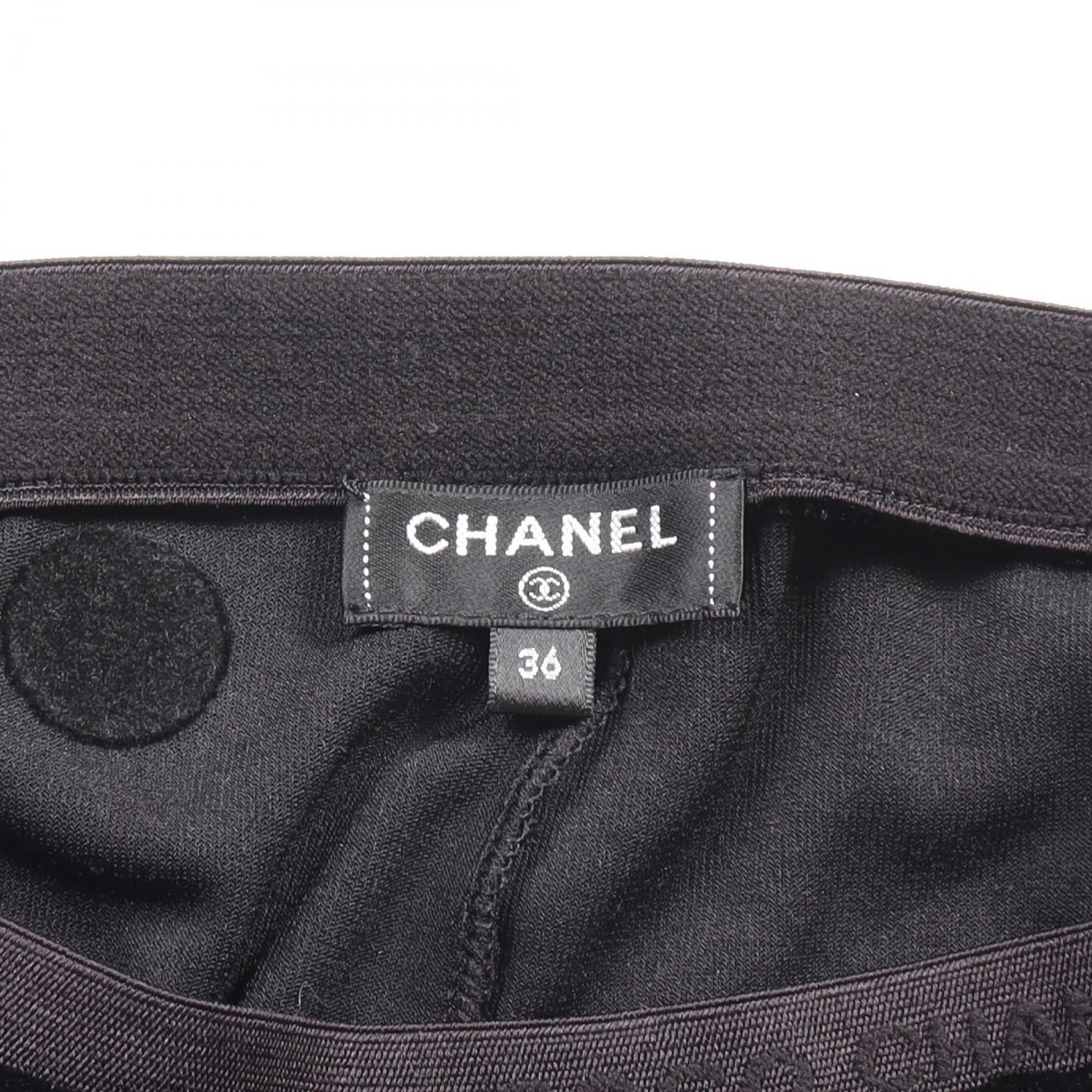 Chanel Viscose Motif Pants Black/Gold