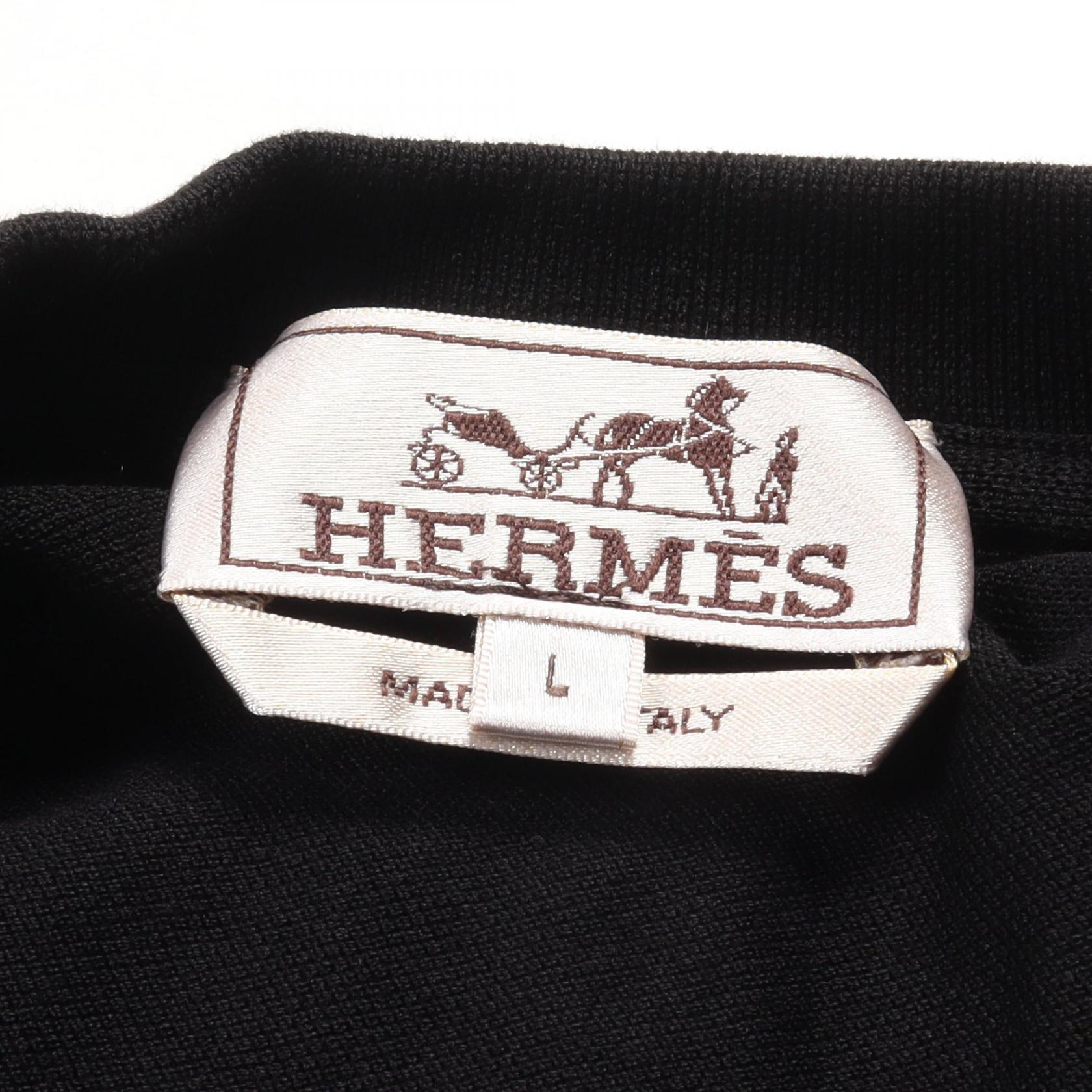 Hermes Cotton T-Shirt Black