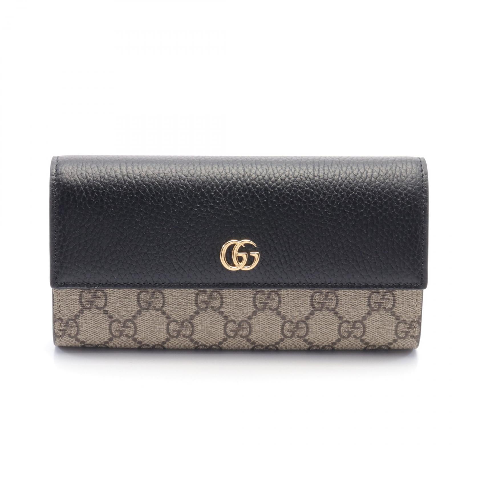 Gucci GG Supreme Continental Wallet Leather