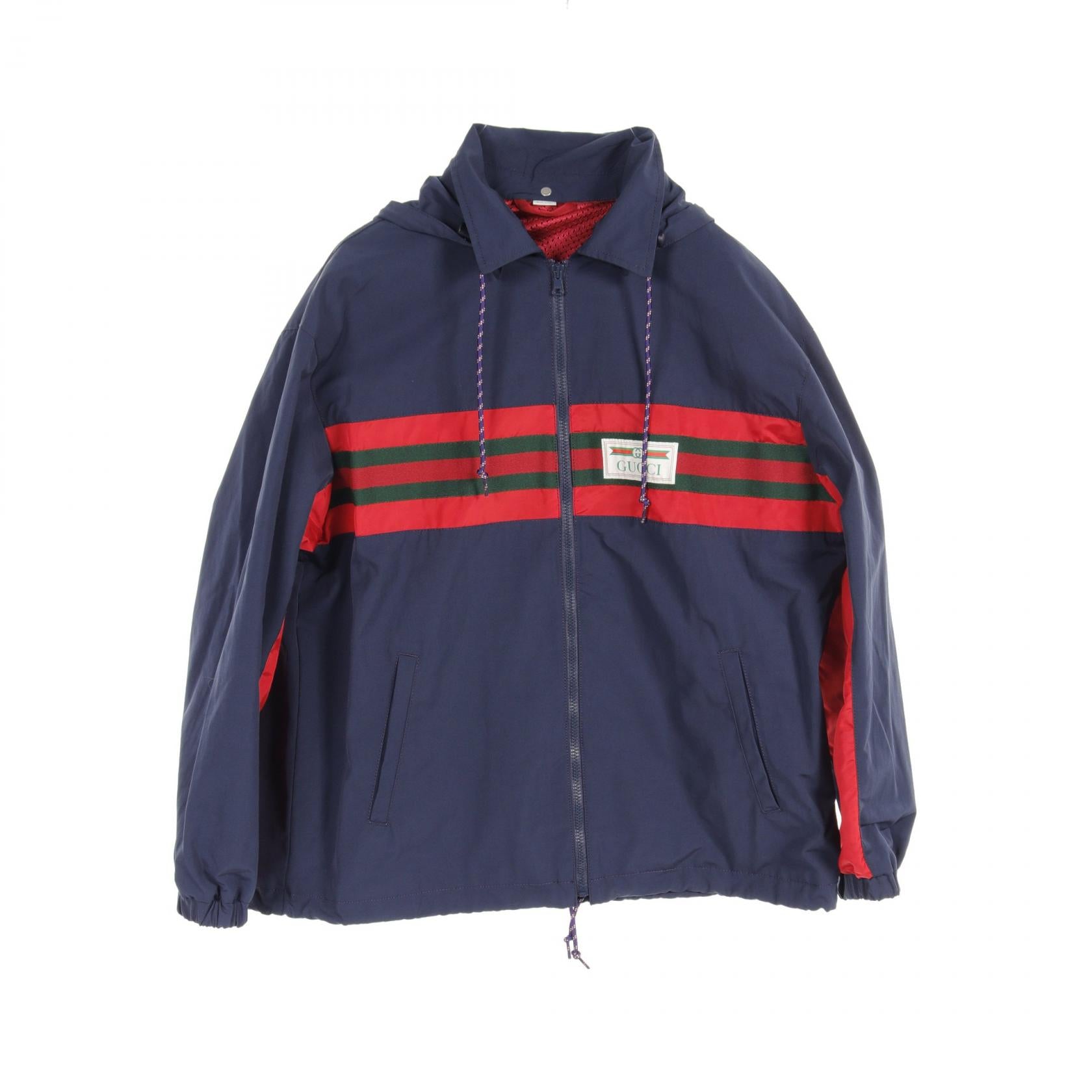 Gucci Nylon Jacket with Web Stripe Label