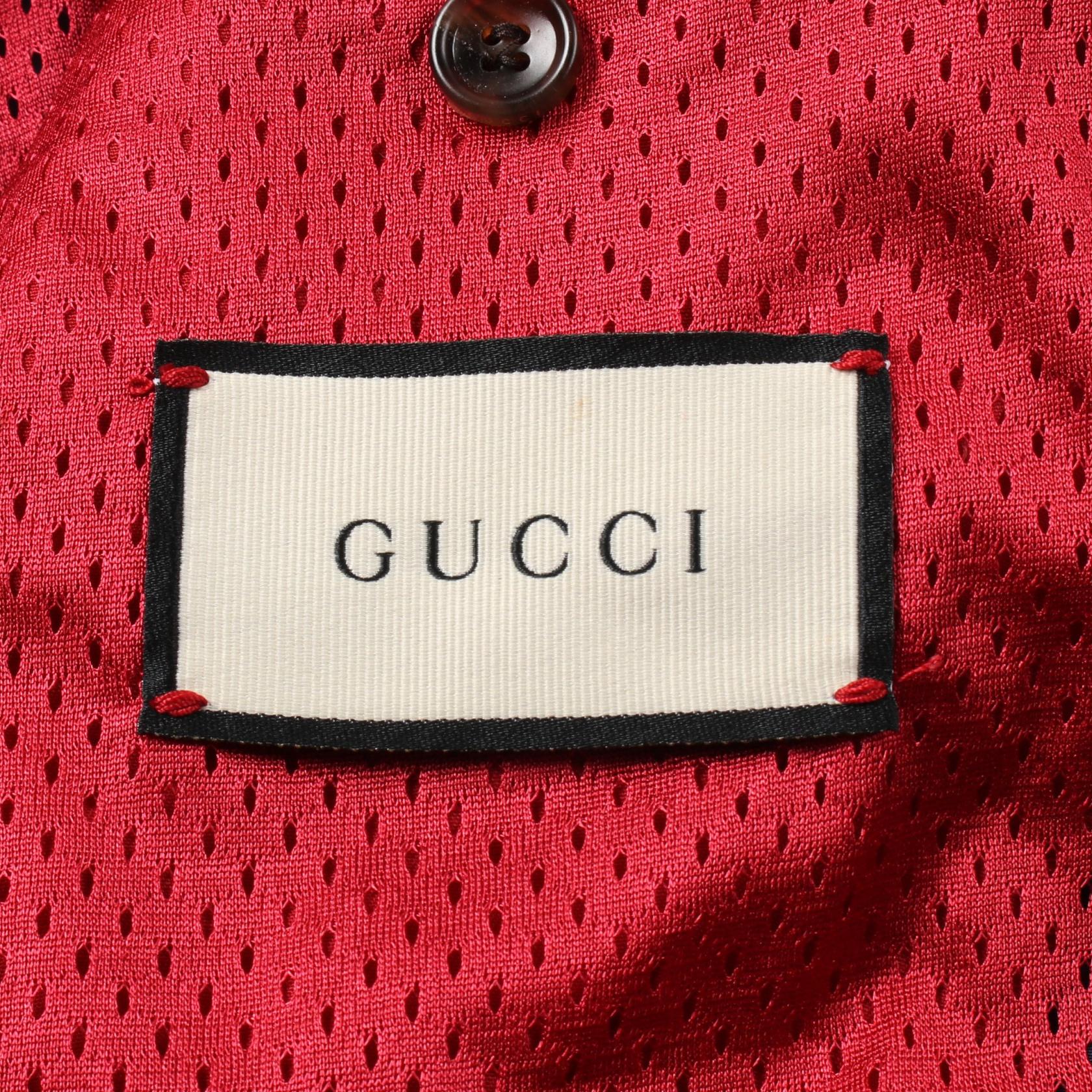 Gucci Nylon Jacket with Web Stripe Label