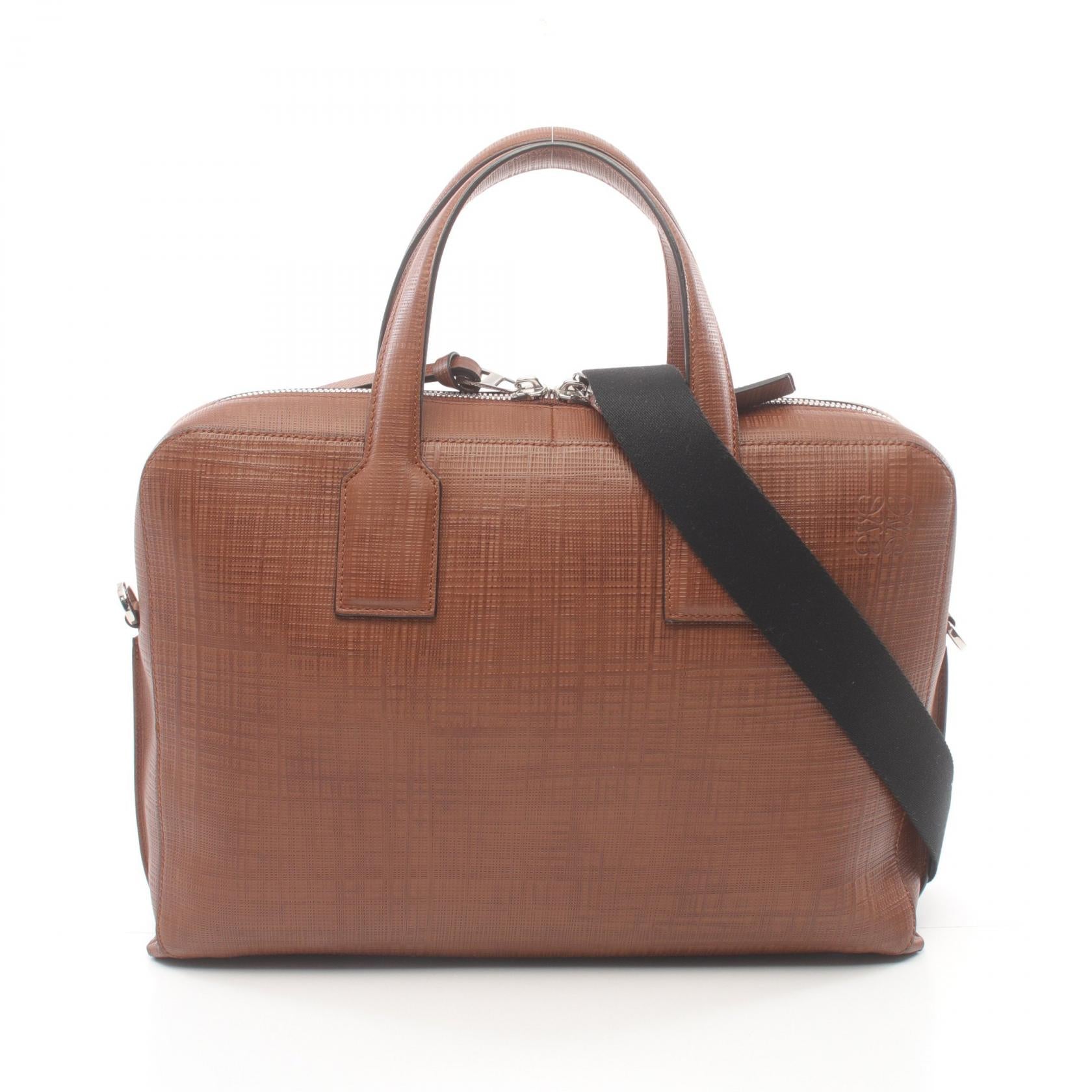 Loewe GOYA Leather Business Bag Brown