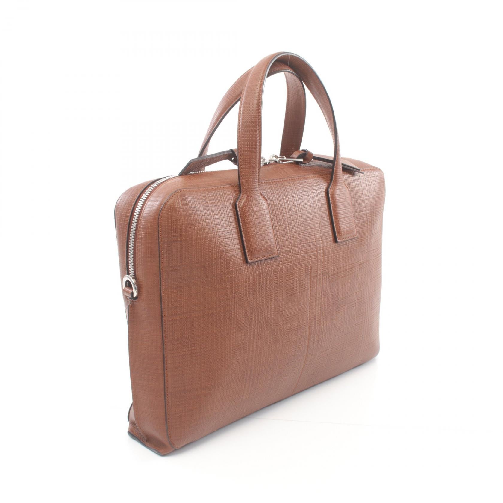 Loewe GOYA Leather Business Bag Brown