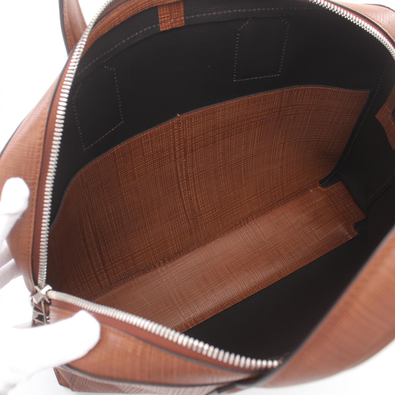 Loewe GOYA Leather Business Bag Brown