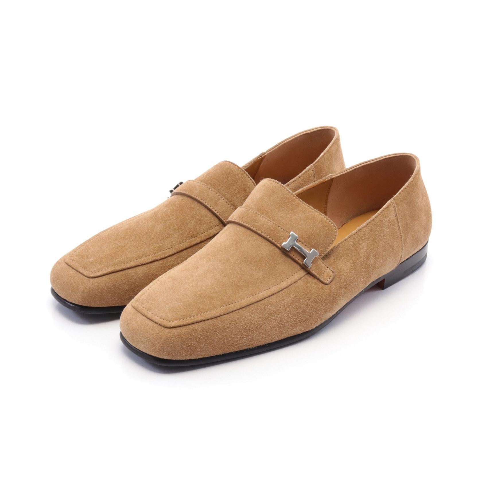 Hermes Giovanni Moccasin Shoes Brown