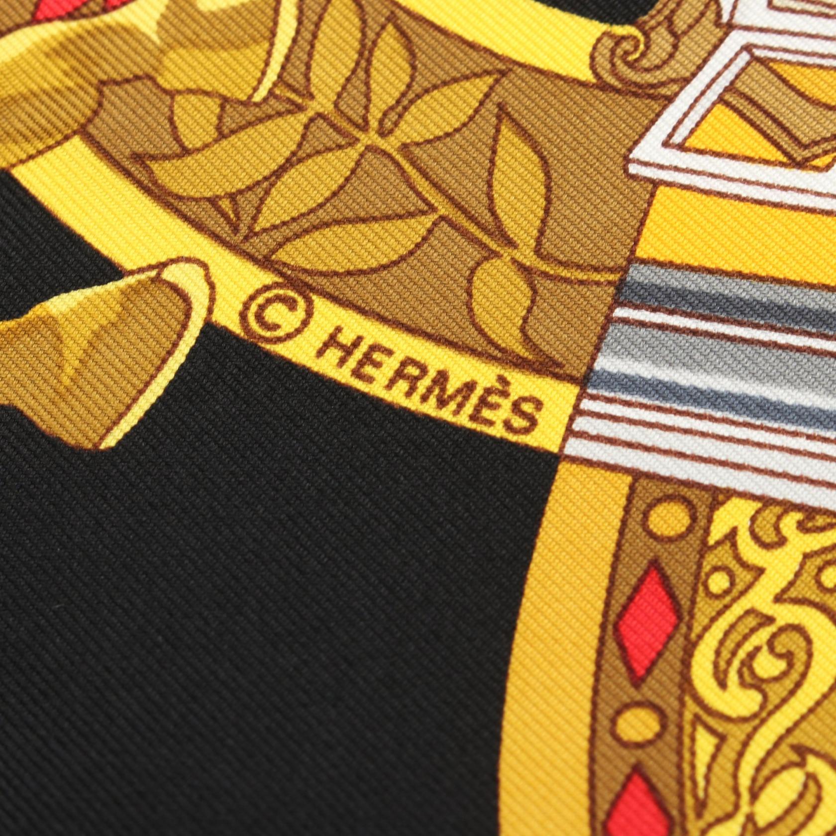 Hermes Silk Scarf IN SALZBURG Black