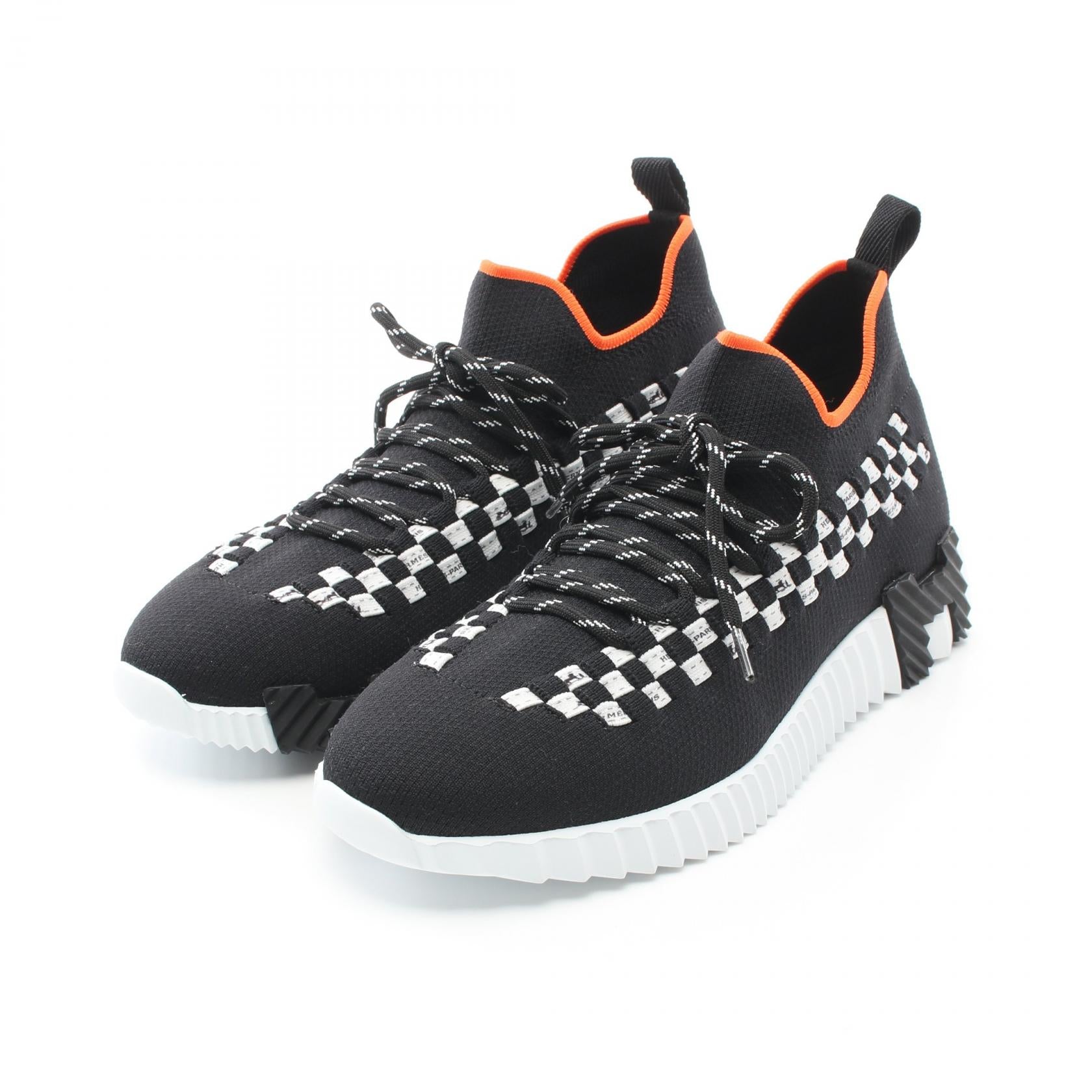 Hermes Flex Knit Sneakers Black/White