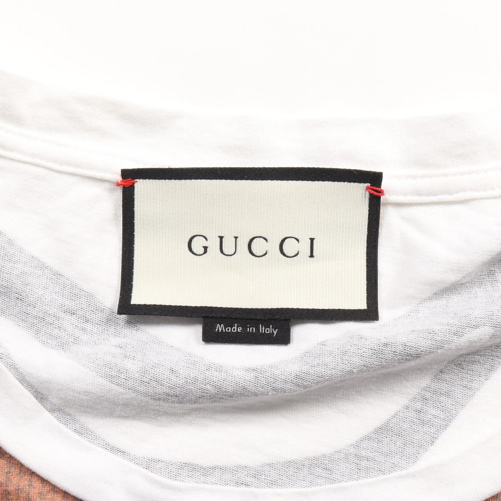 Gucci Tiger Print Cotton T-Shirt