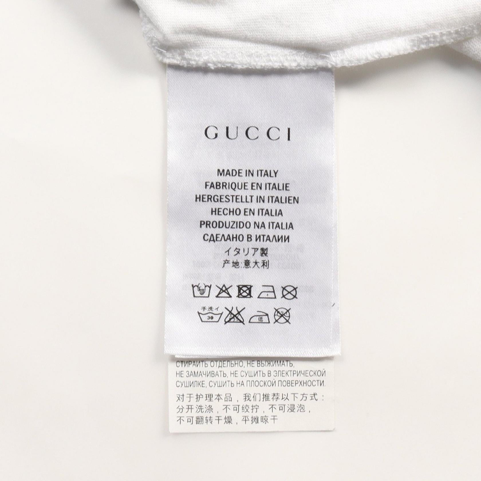 Gucci Tiger Print Cotton T-Shirt