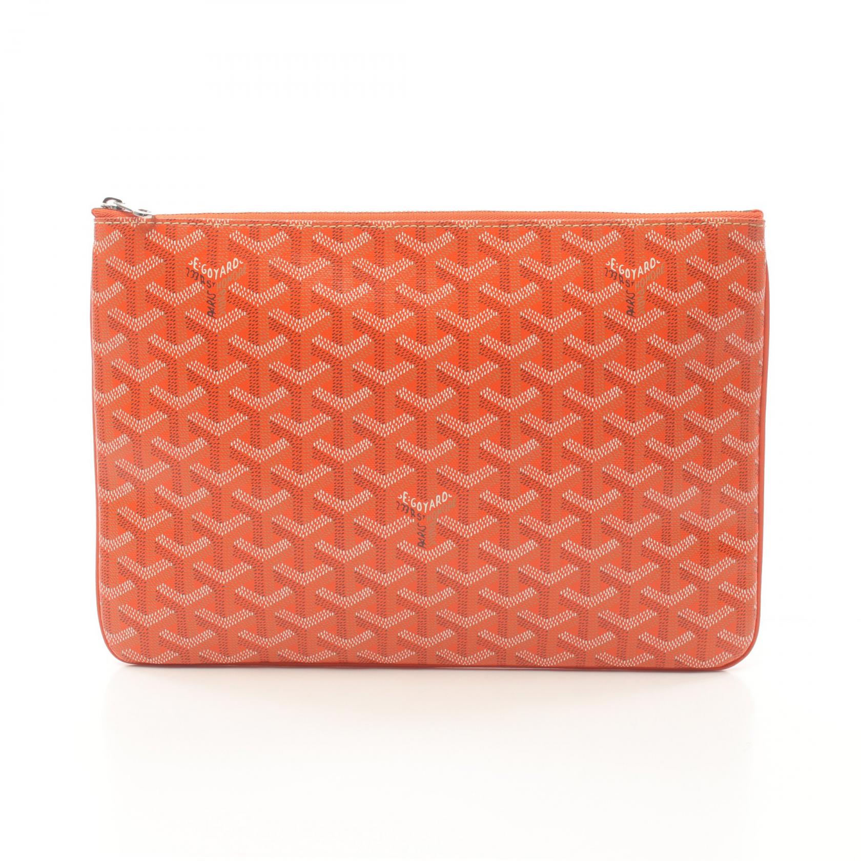 Goyard PVC Coated Canvas Clutch Bag