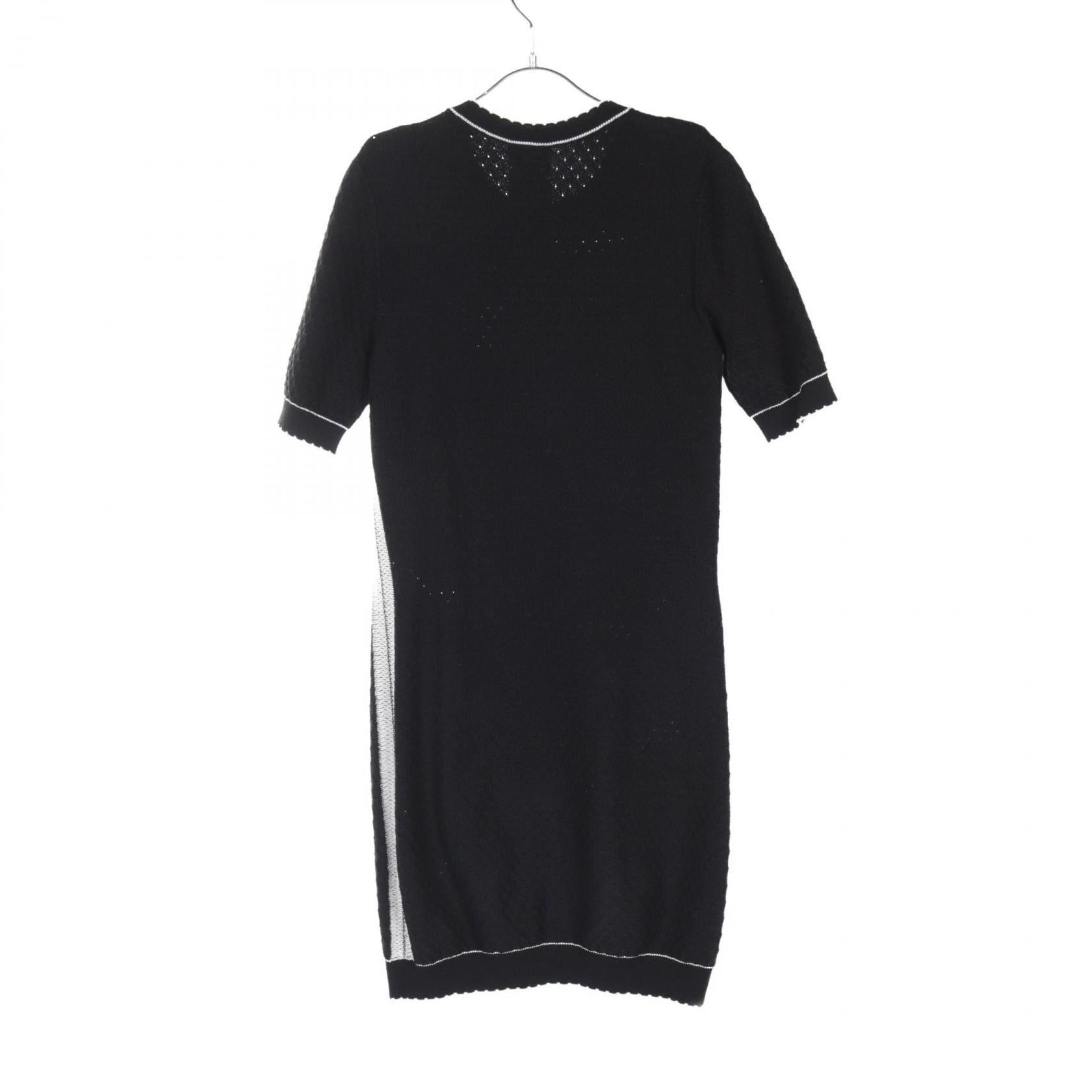 Chanel No.5 Logo Cotton Dress Black