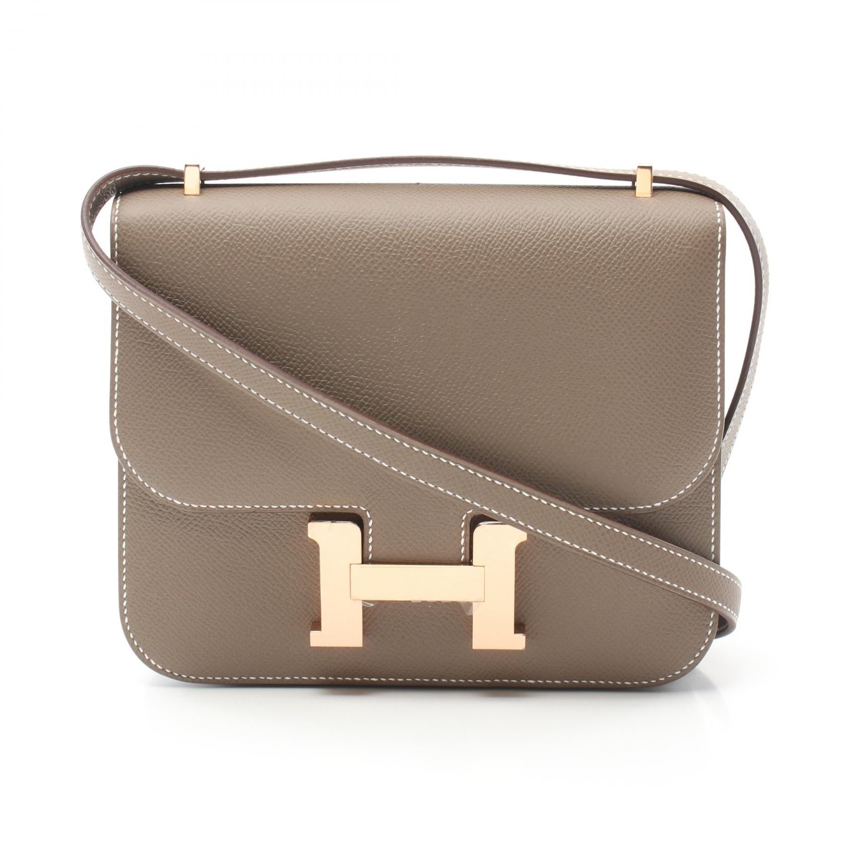 Hermes Constance Mini Etoupe Shoulder Bag