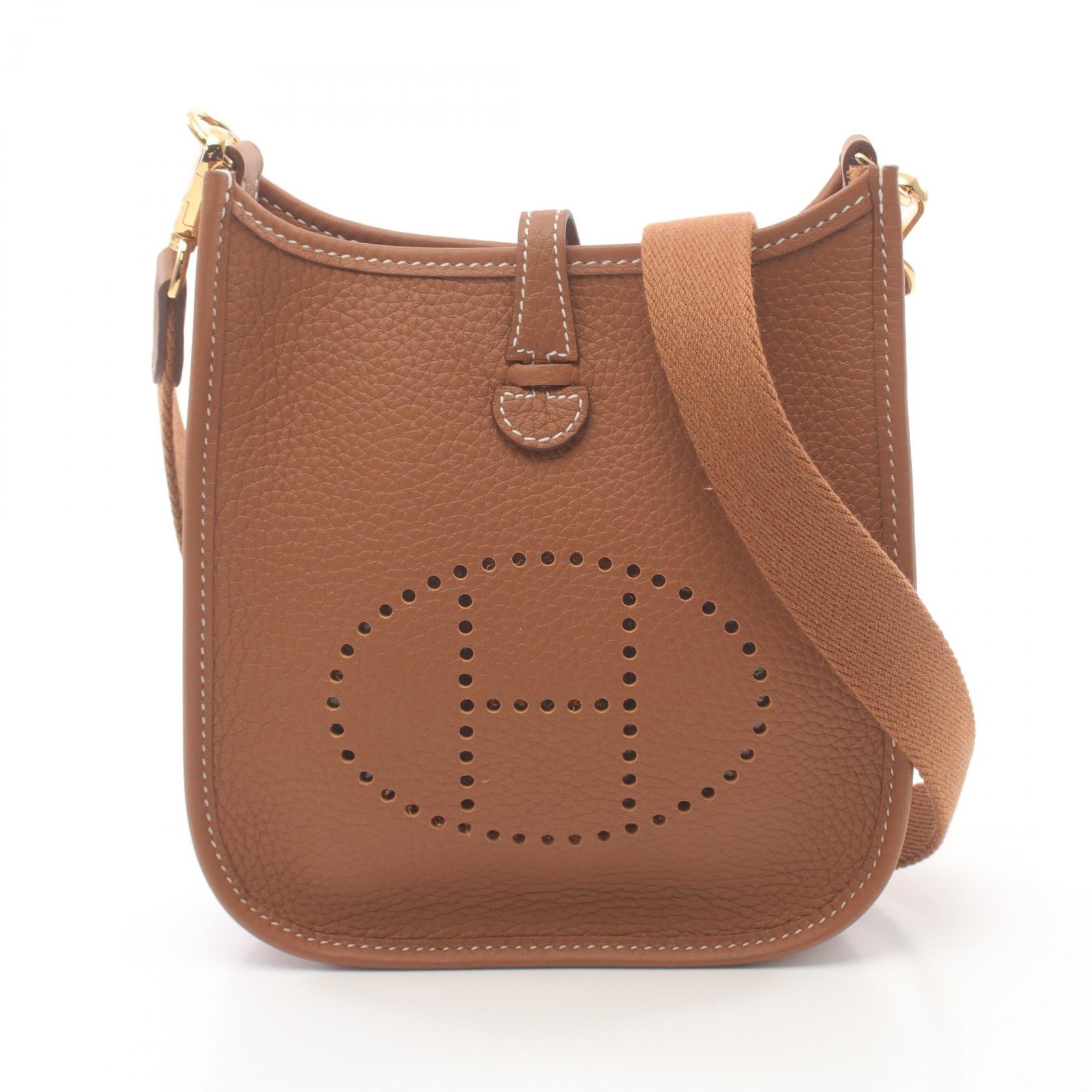 Hermes Evelyne TPM Shoulder Bag Brown