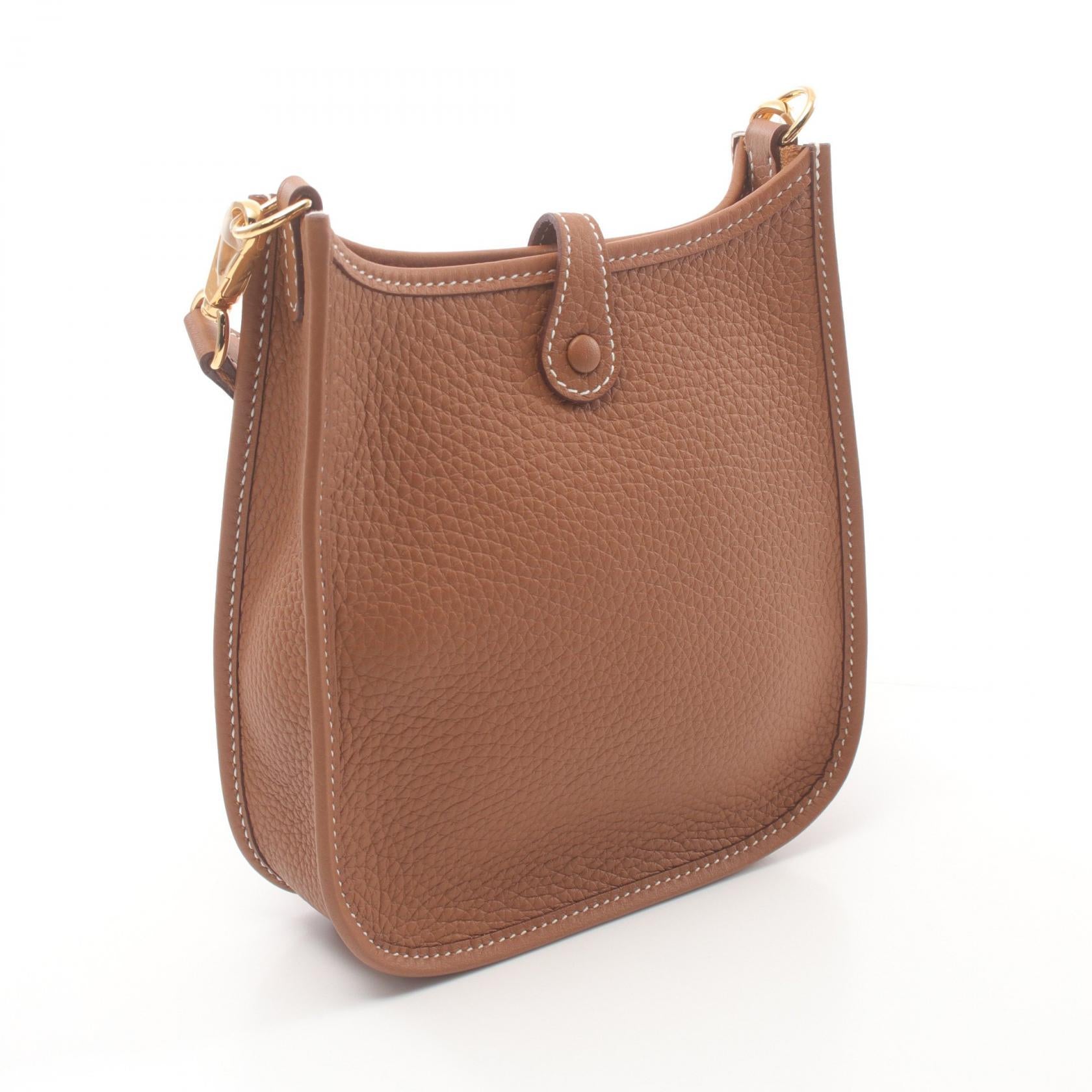 Hermes Evelyne TPM Shoulder Bag Brown