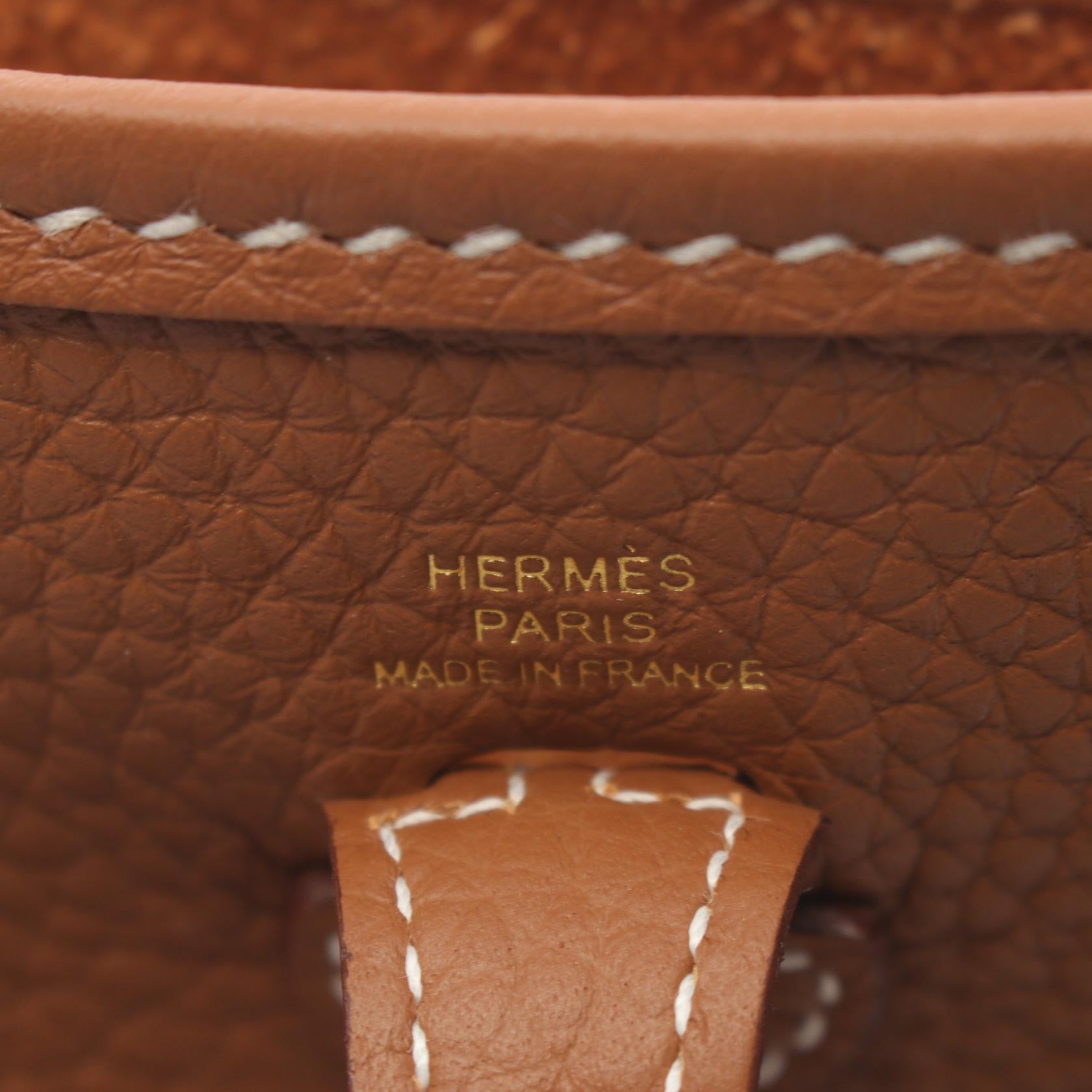 Hermes Evelyne TPM Shoulder Bag Brown