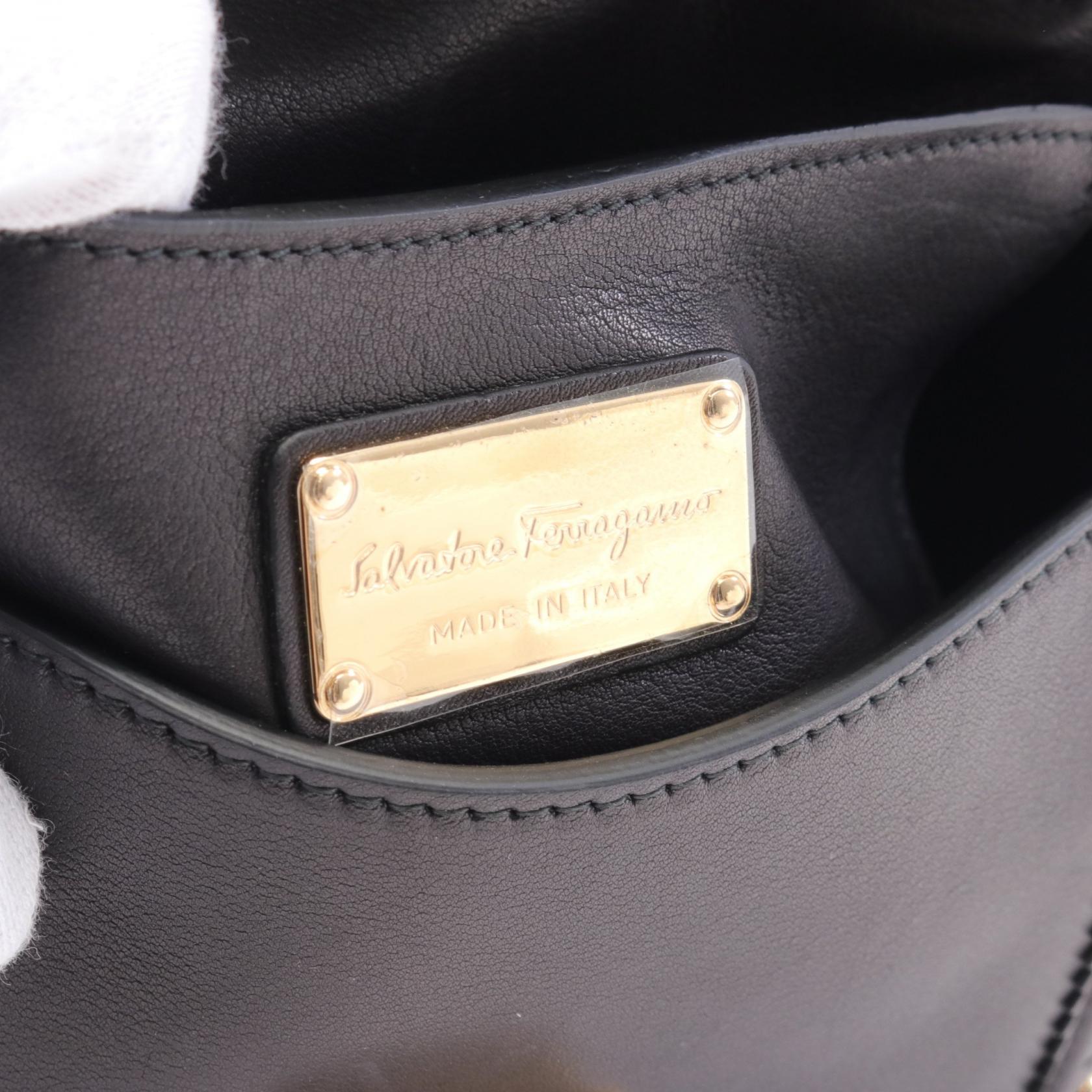 Salvatore Ferragamo Leather Gancini Handbag