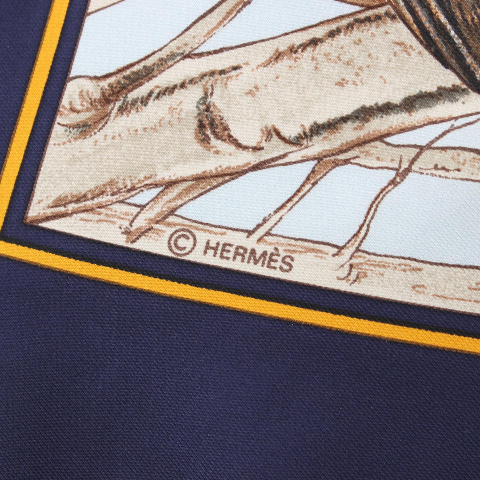 Hermes Silk Scarf CHASSE au BOIS