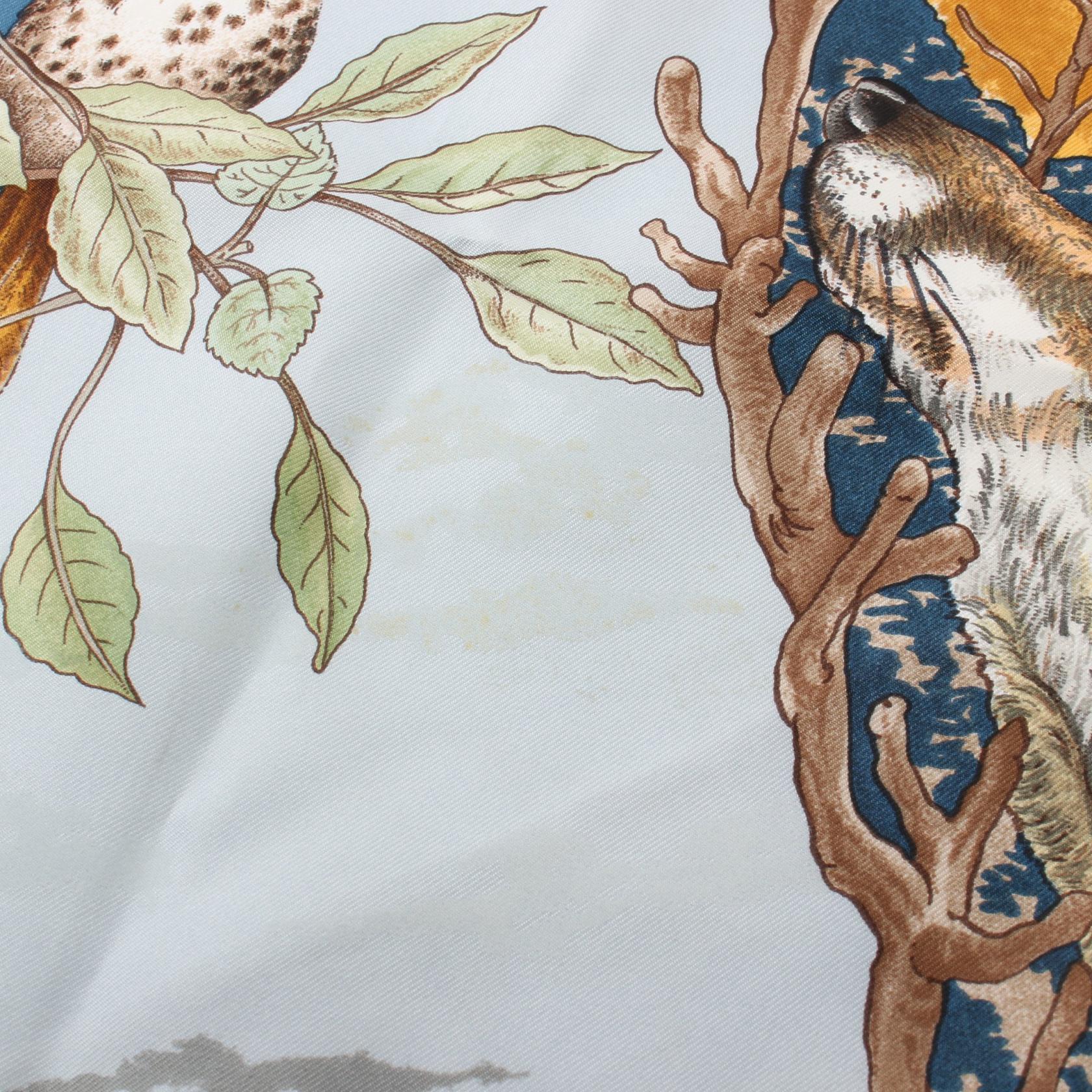 Hermes Silk Scarf CHASSE au BOIS