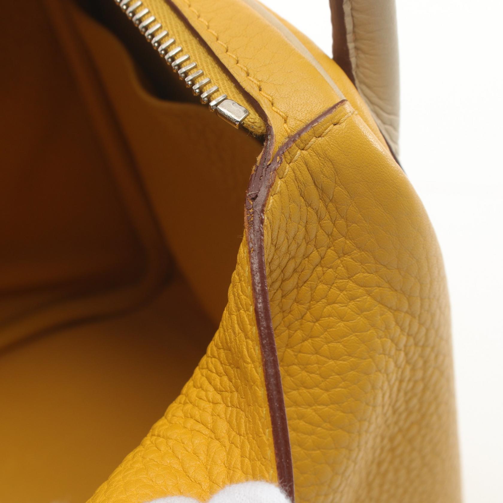 Hermes Lindy 30 Shoulder Bag Yellow