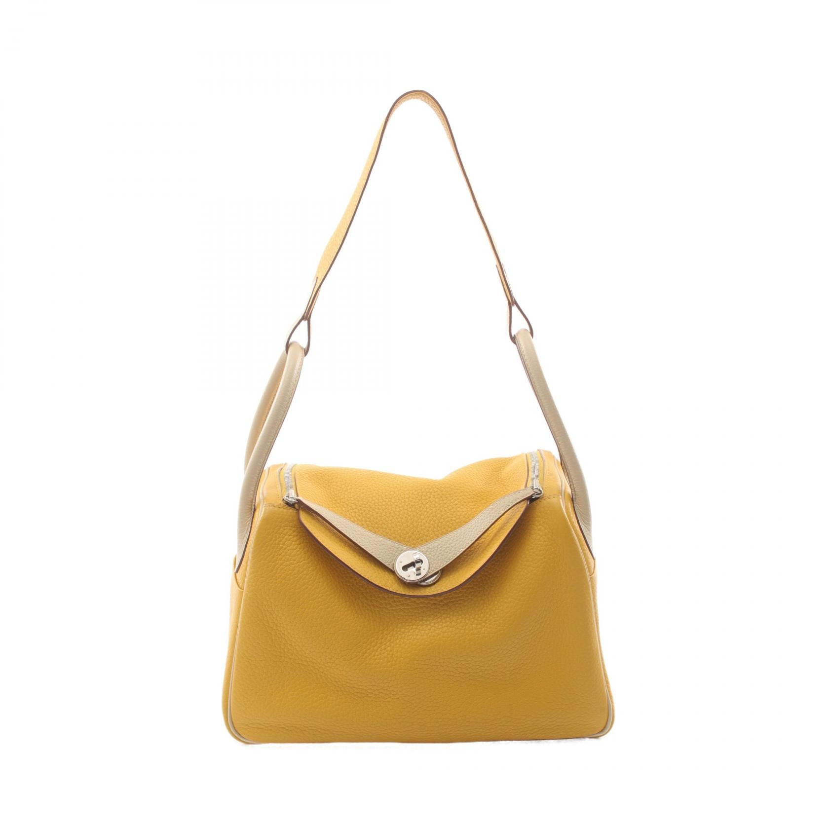 Hermes Lindy 30 Shoulder Bag Yellow