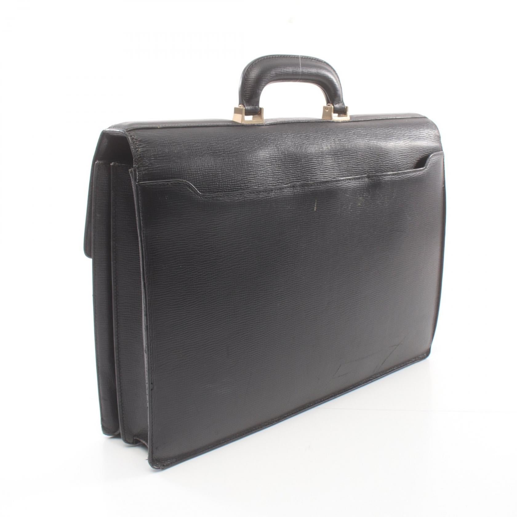 Loewe Leather Briefcase Black