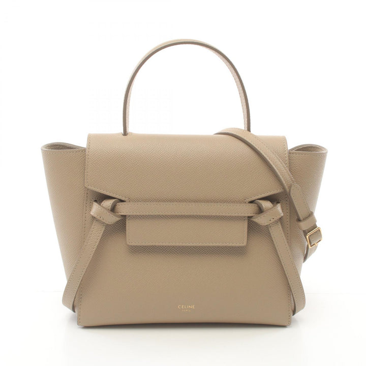 Celine Leather Belt Bag Nano Handbag