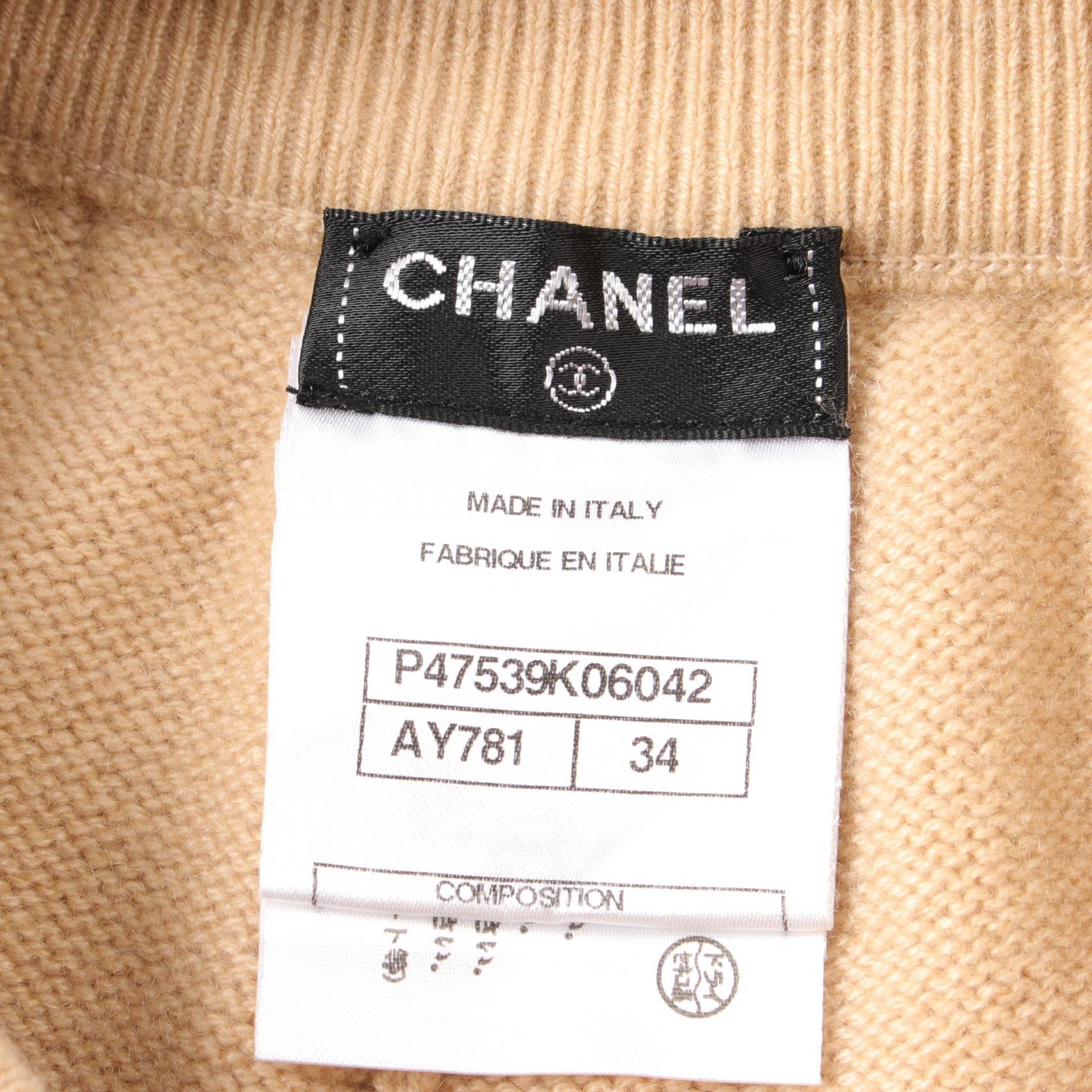 Chanel Cashmere Coco Mark Pants