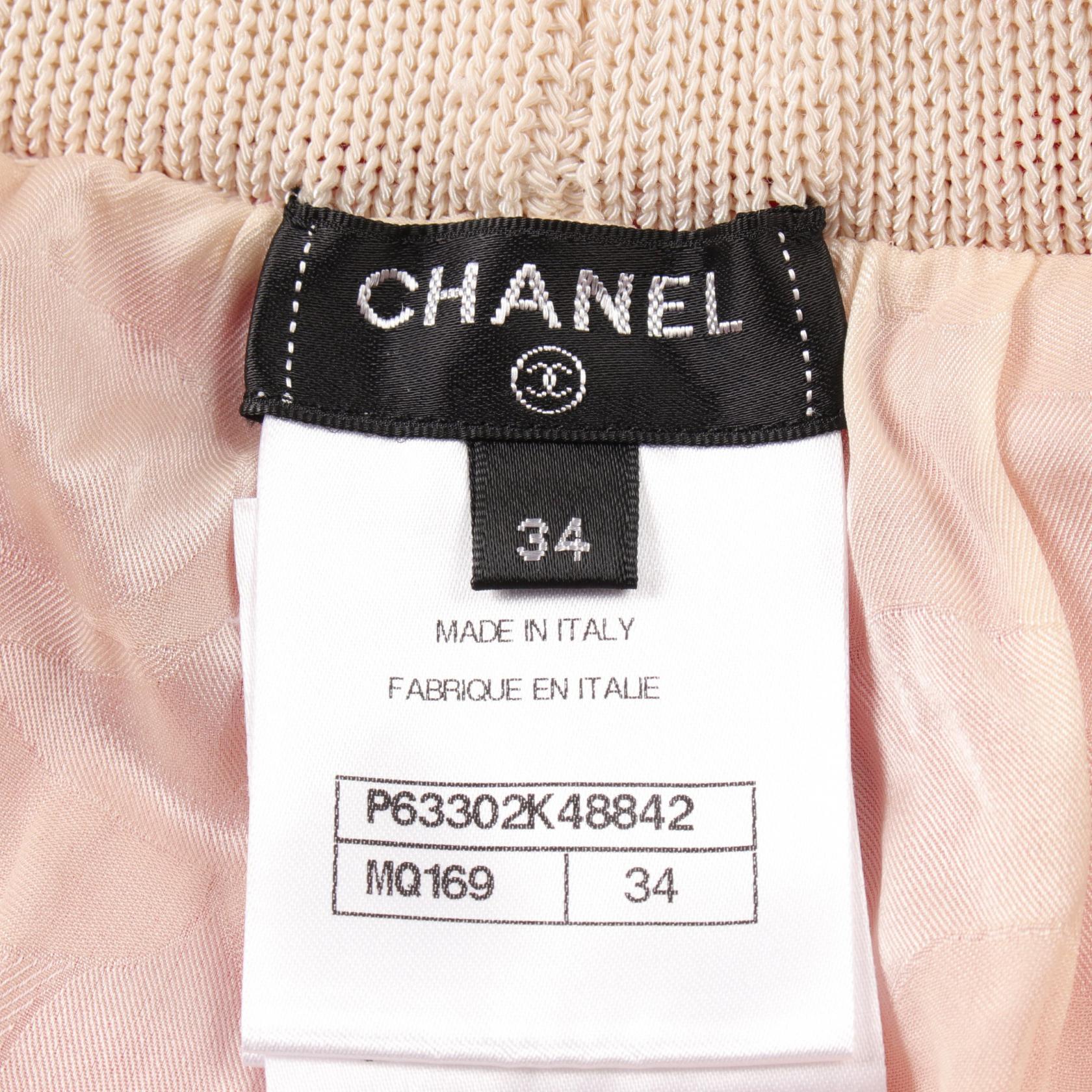 Chanel Wool Cotton Pants Red/White