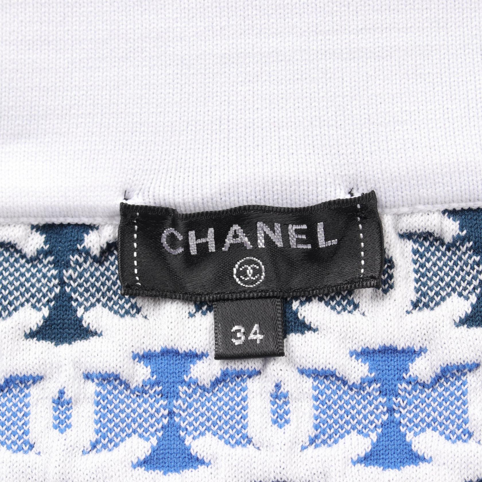 Chanel Cotton Skirt Coco Mark