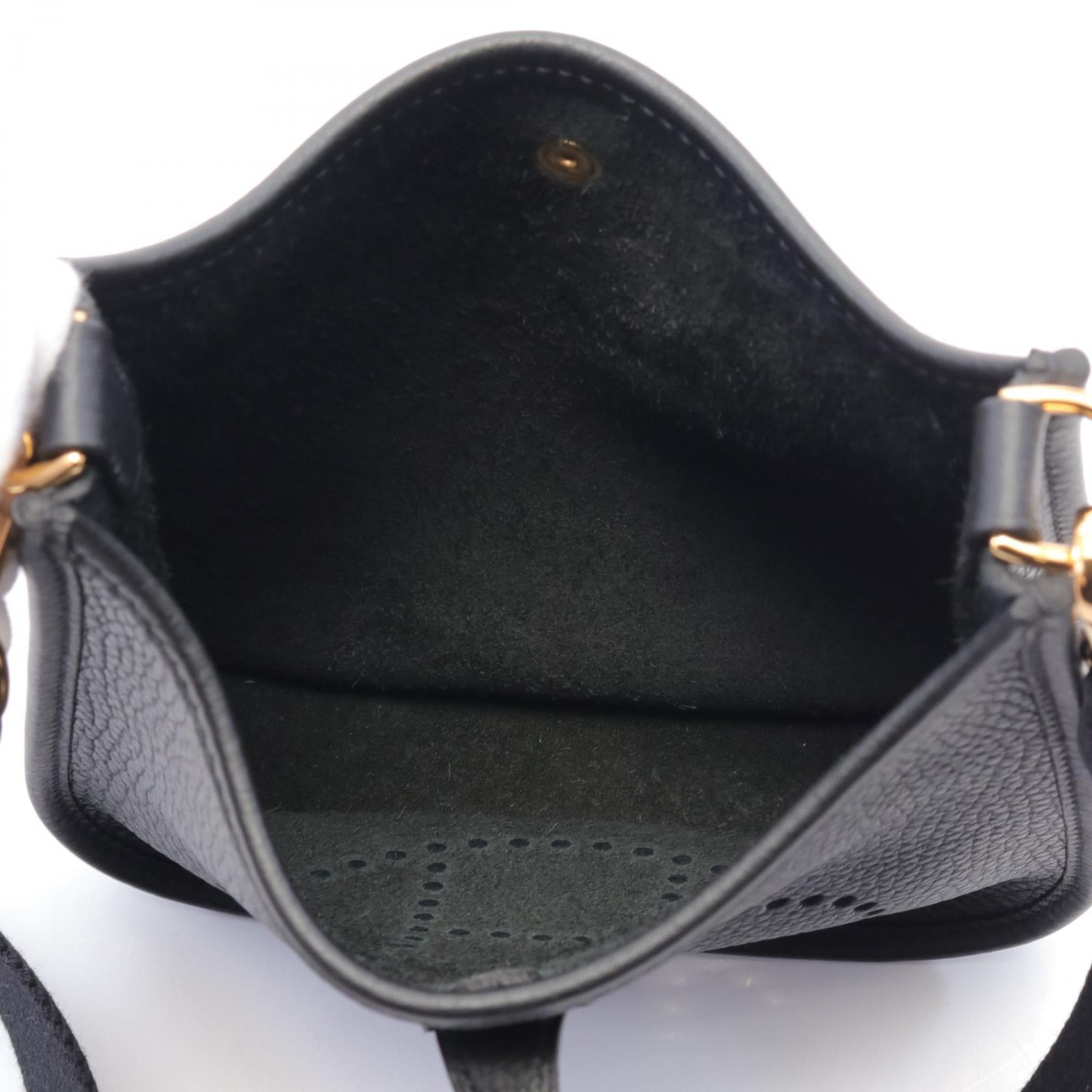 Hermes Evelyne TPM Shoulder Bag Black