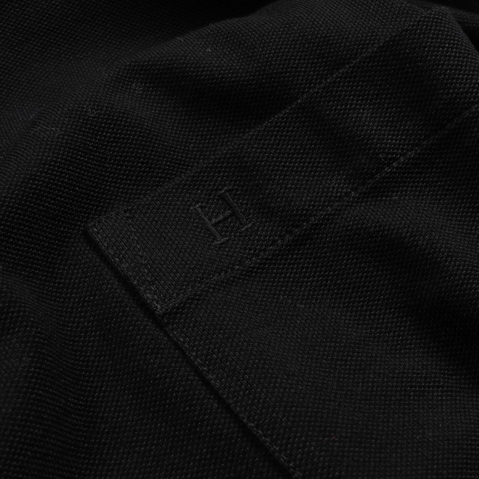 Hermes Cotton Polo Shirt Black