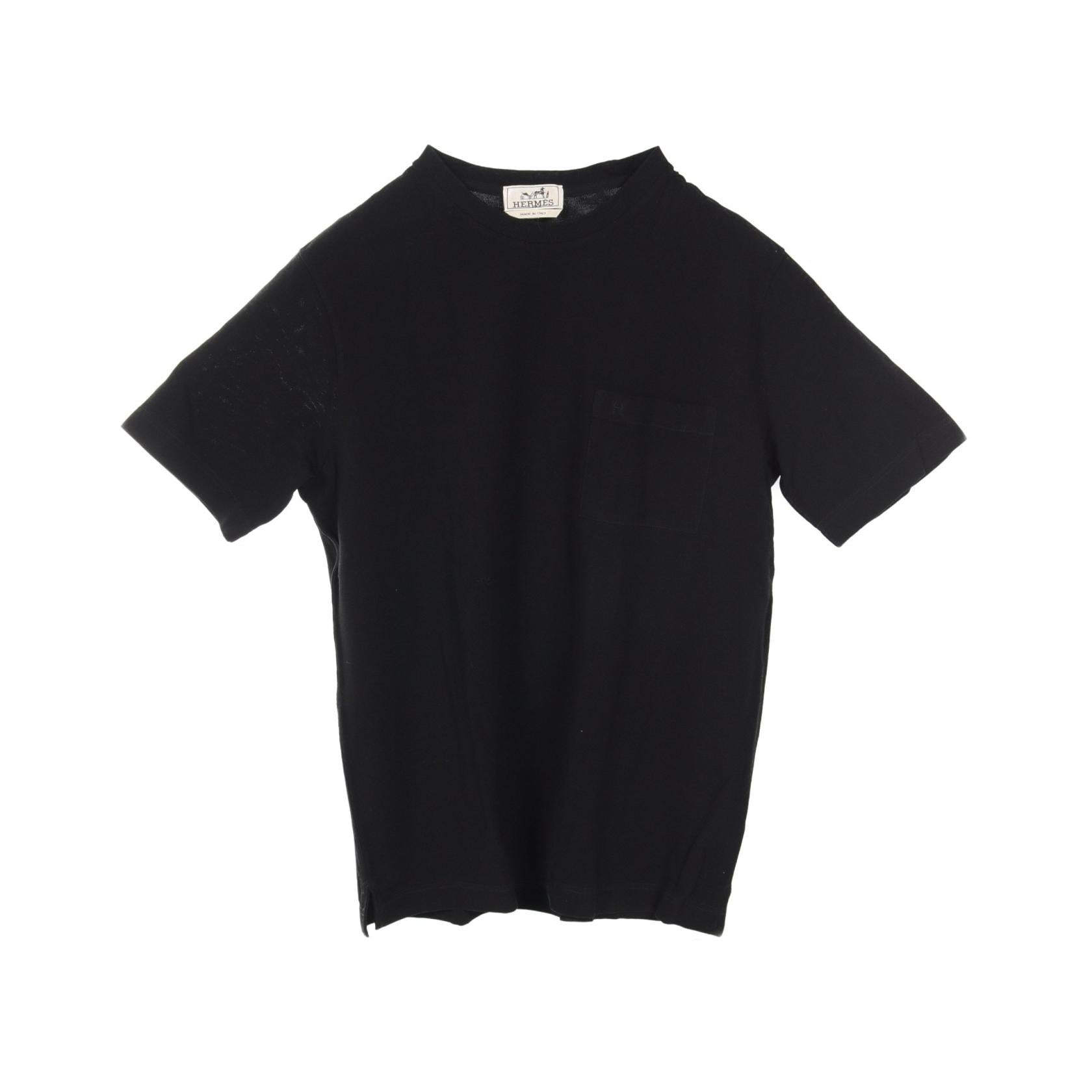 Hermes Cotton T-Shirt Black Men