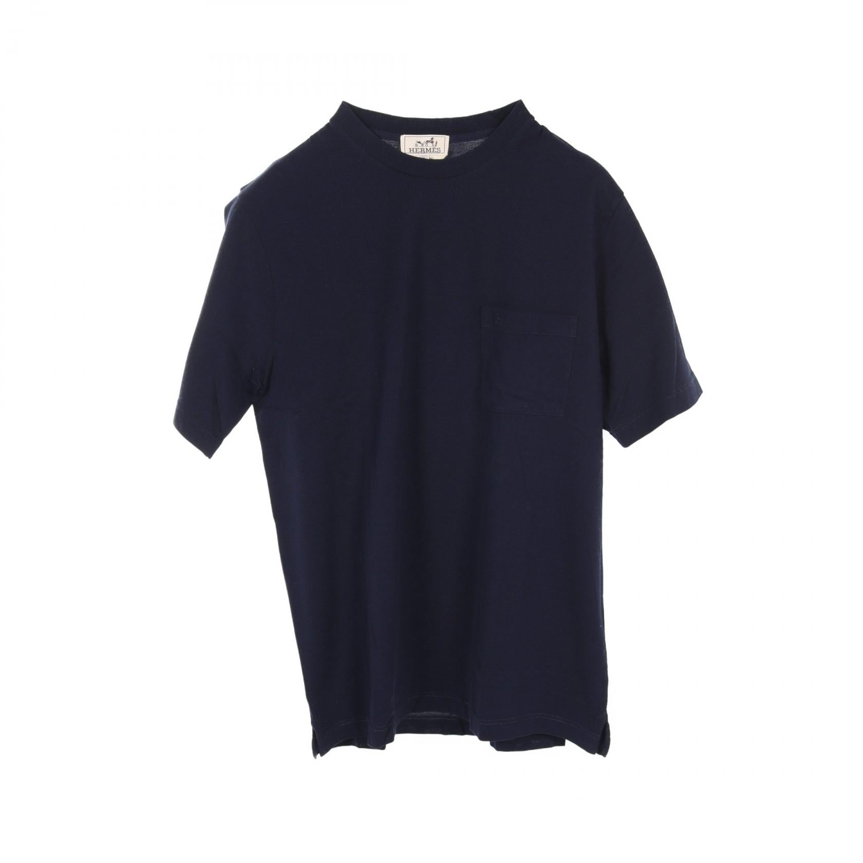 Hermes Cotton T-Shirt Navy