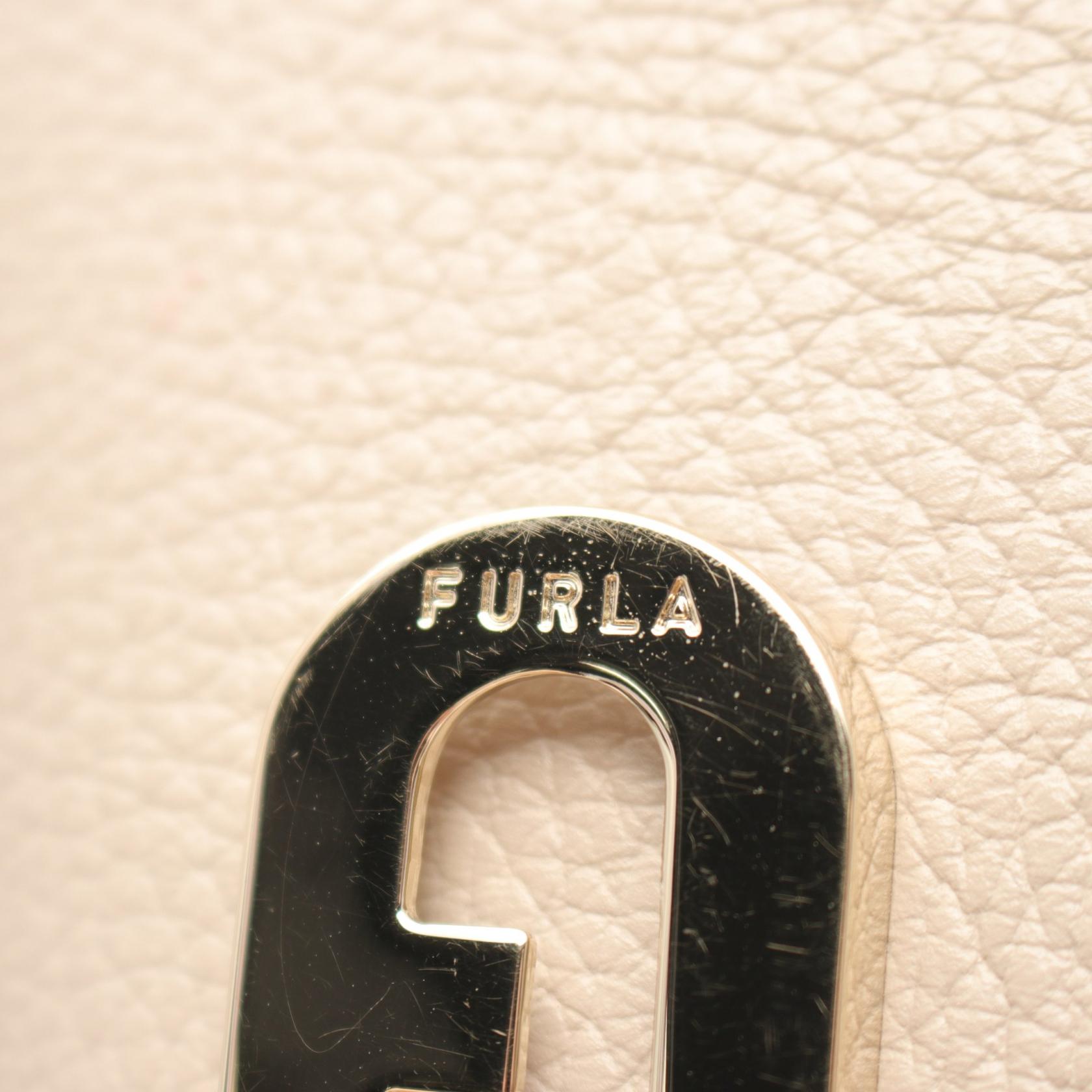 Furla Sofia M Leather Tote Bag Beige