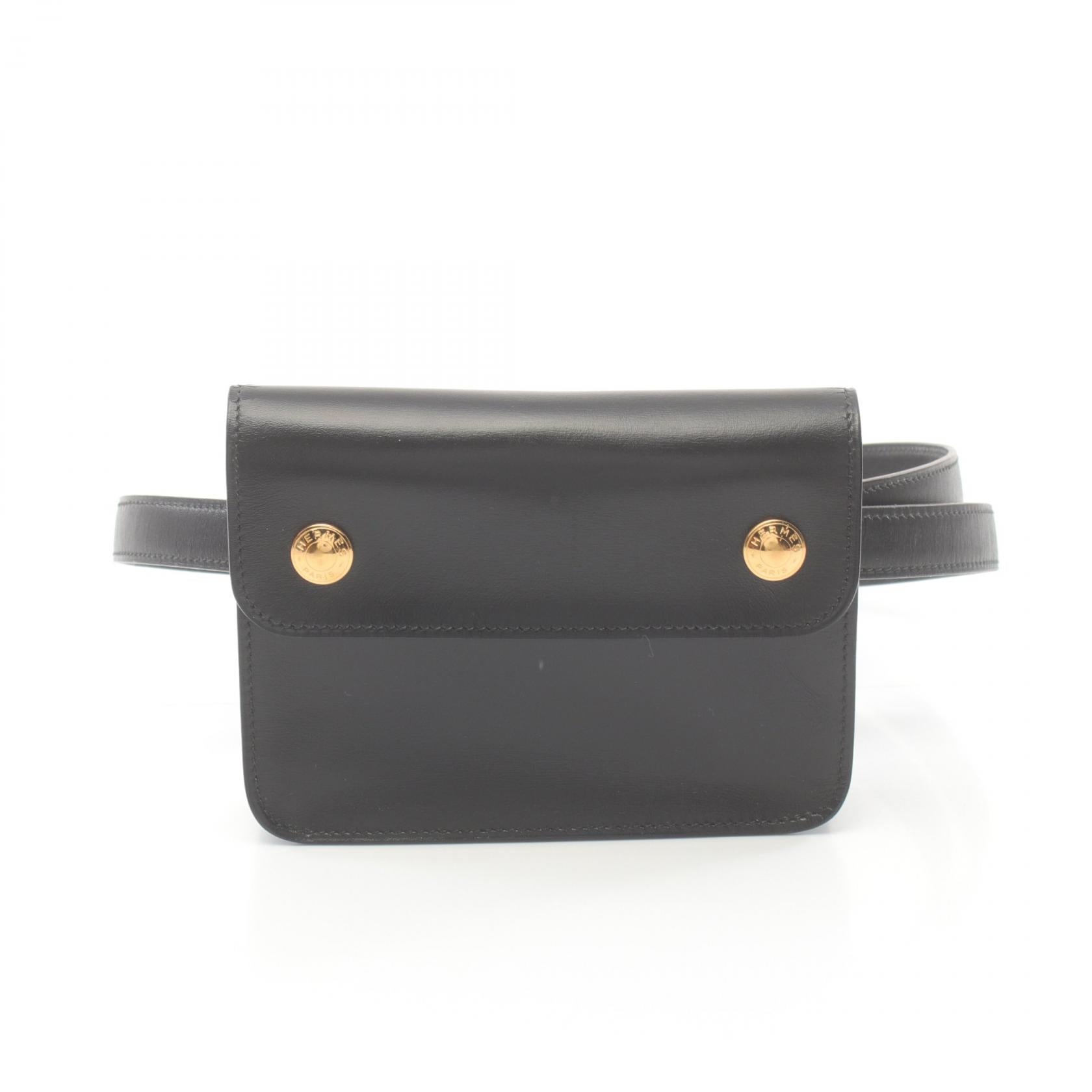 Hermes Green Box Calf Waist Bag