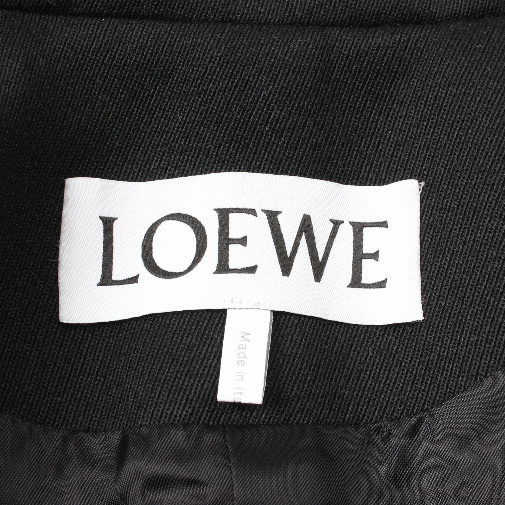 Loewe Wool Tailored Jacket Black/Gray