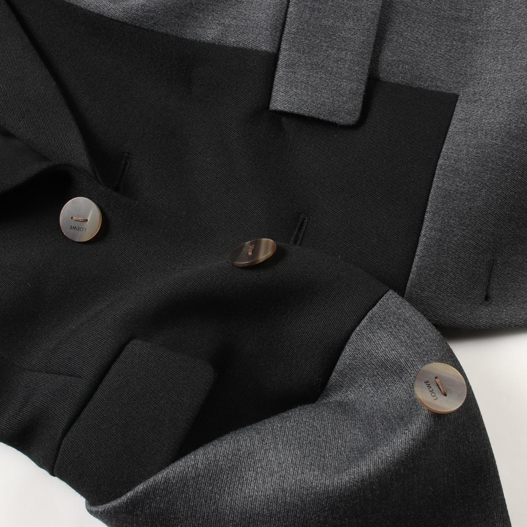 Loewe Wool Tailored Jacket Black/Gray