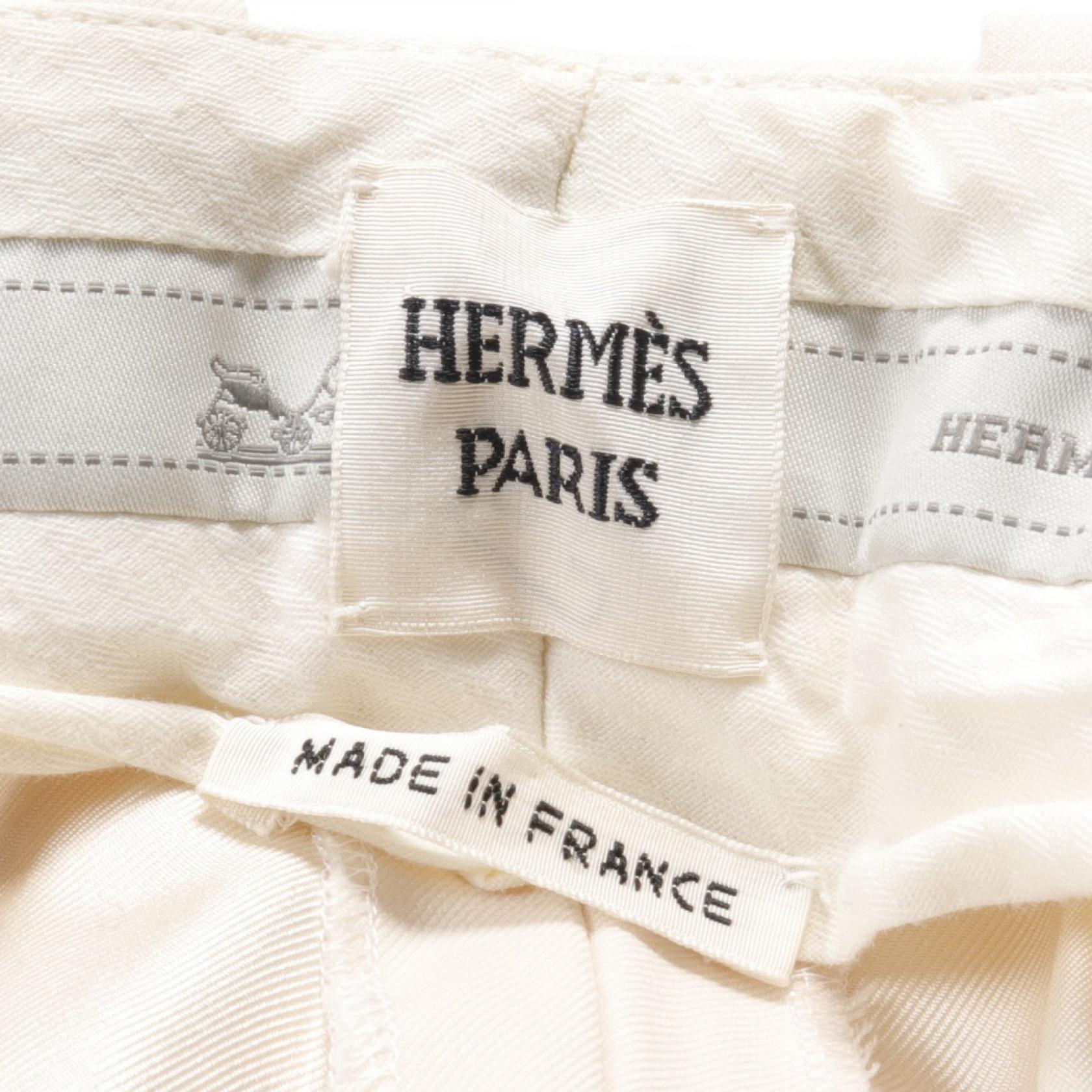 Hermes Wool Pants Ivory