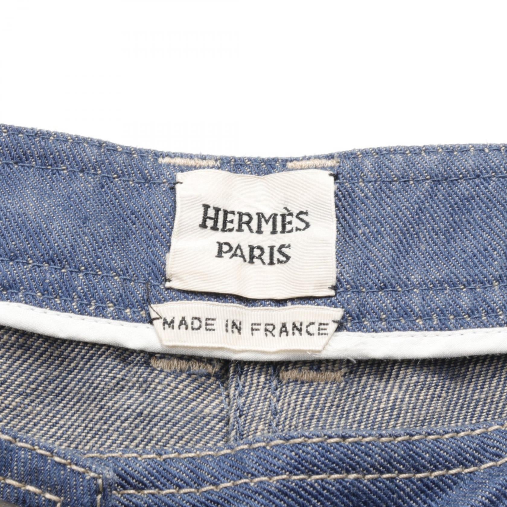 Hermes Medor H Belt Denim Pants