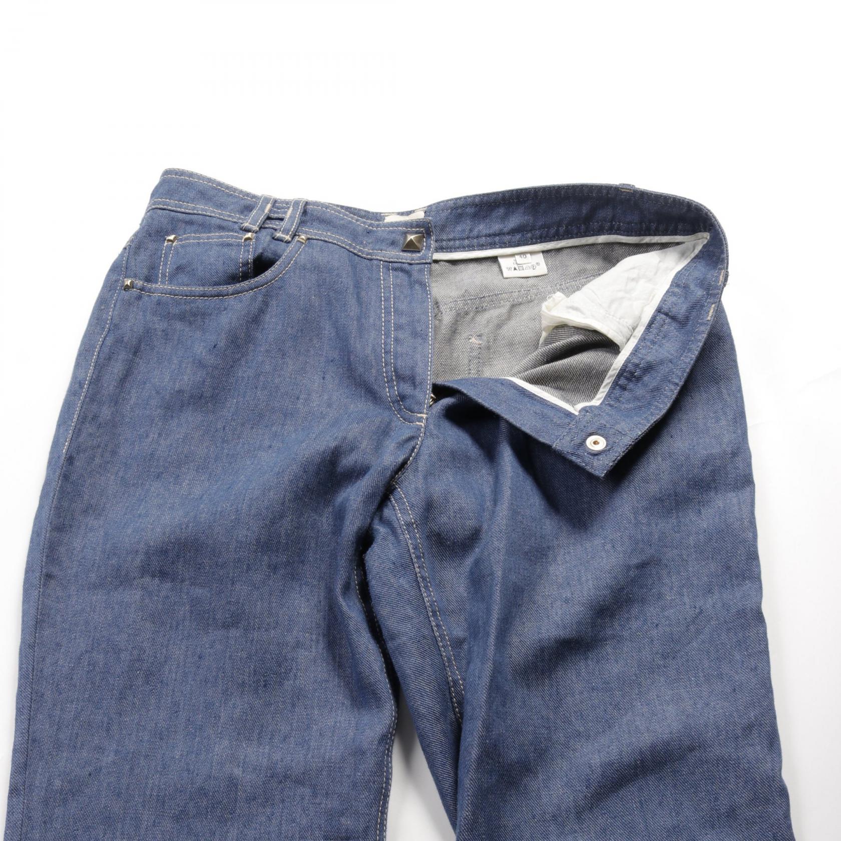 Hermes Medor H Belt Denim Pants