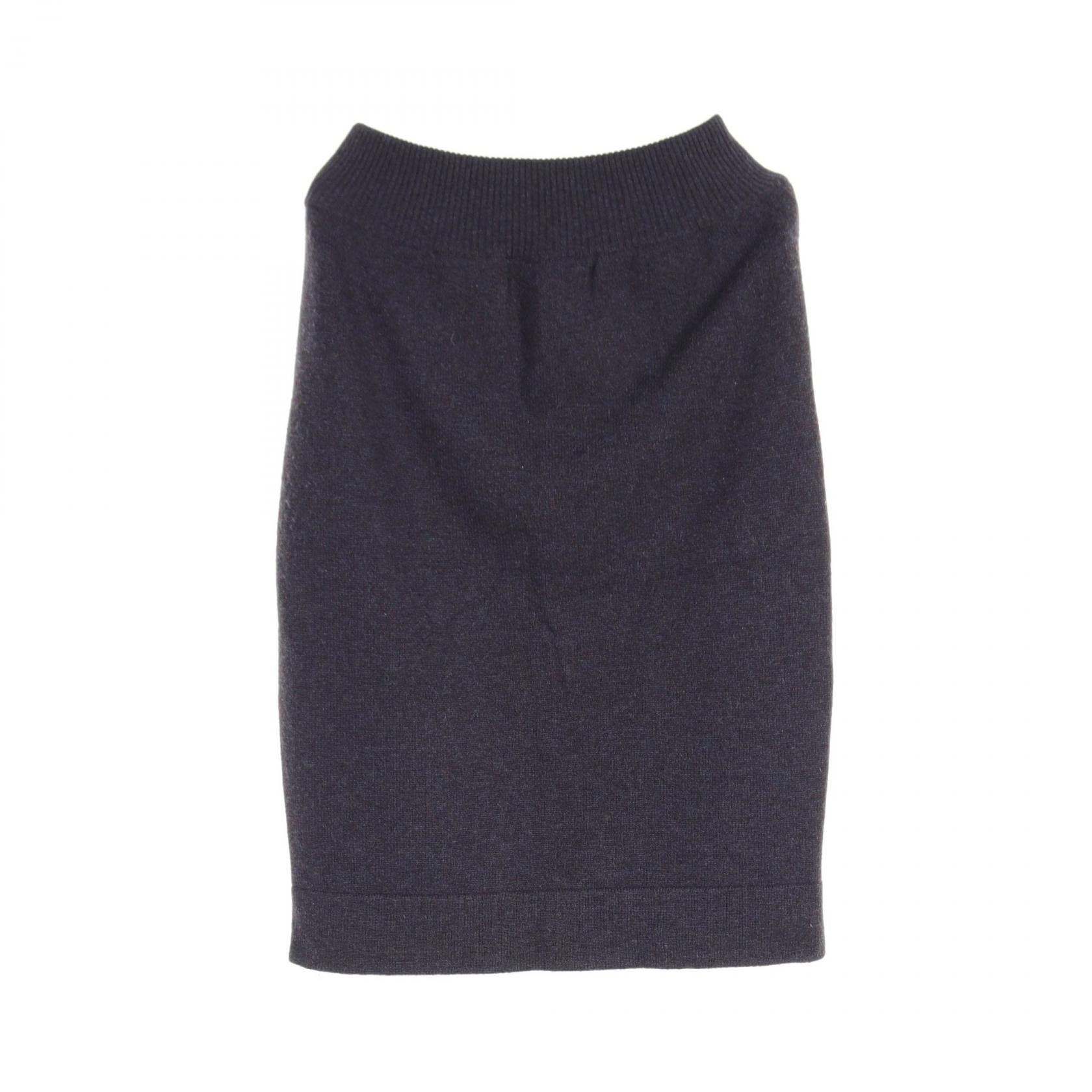 Hermes Cashmere Skirt Gray