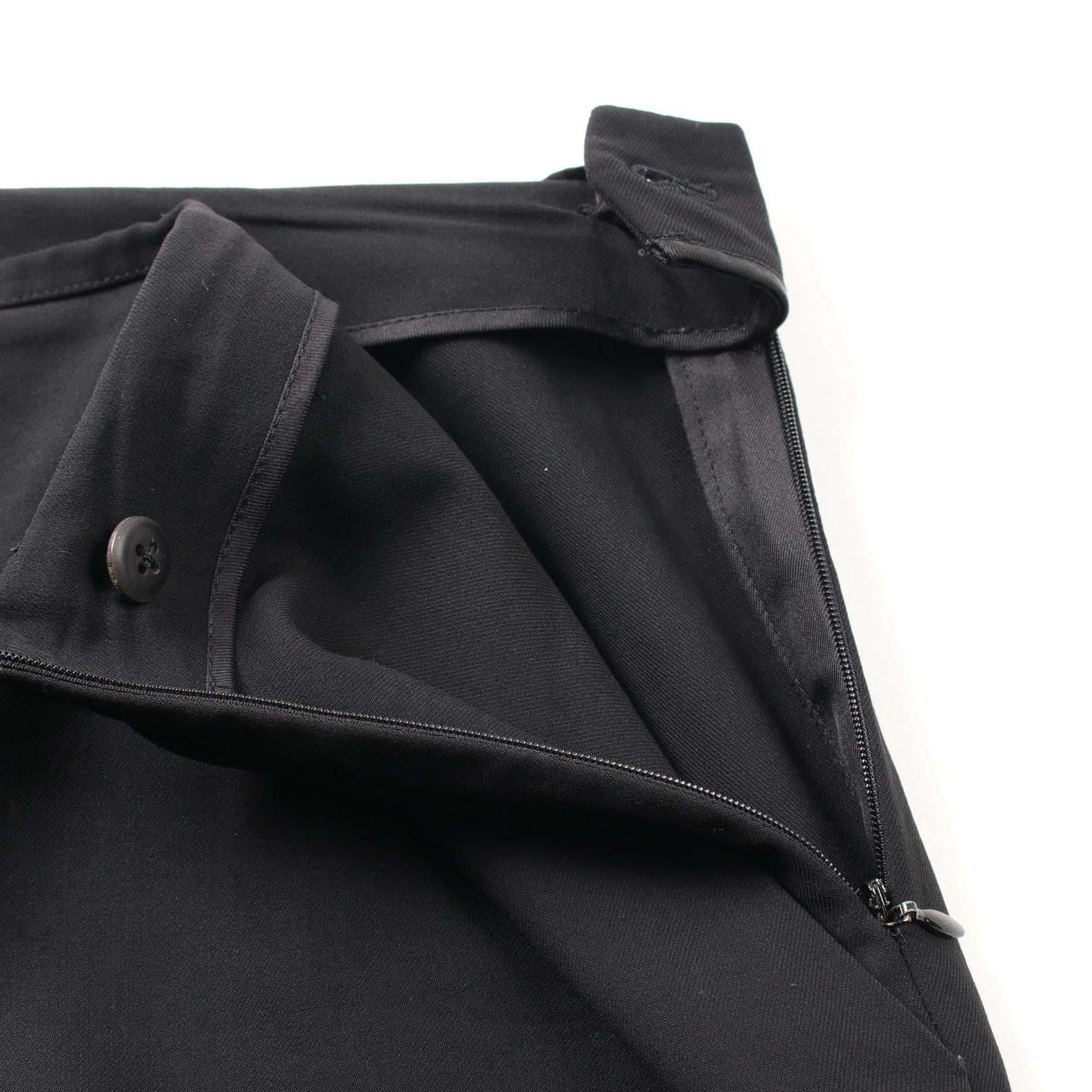 Hermes Wool Pants Black Used