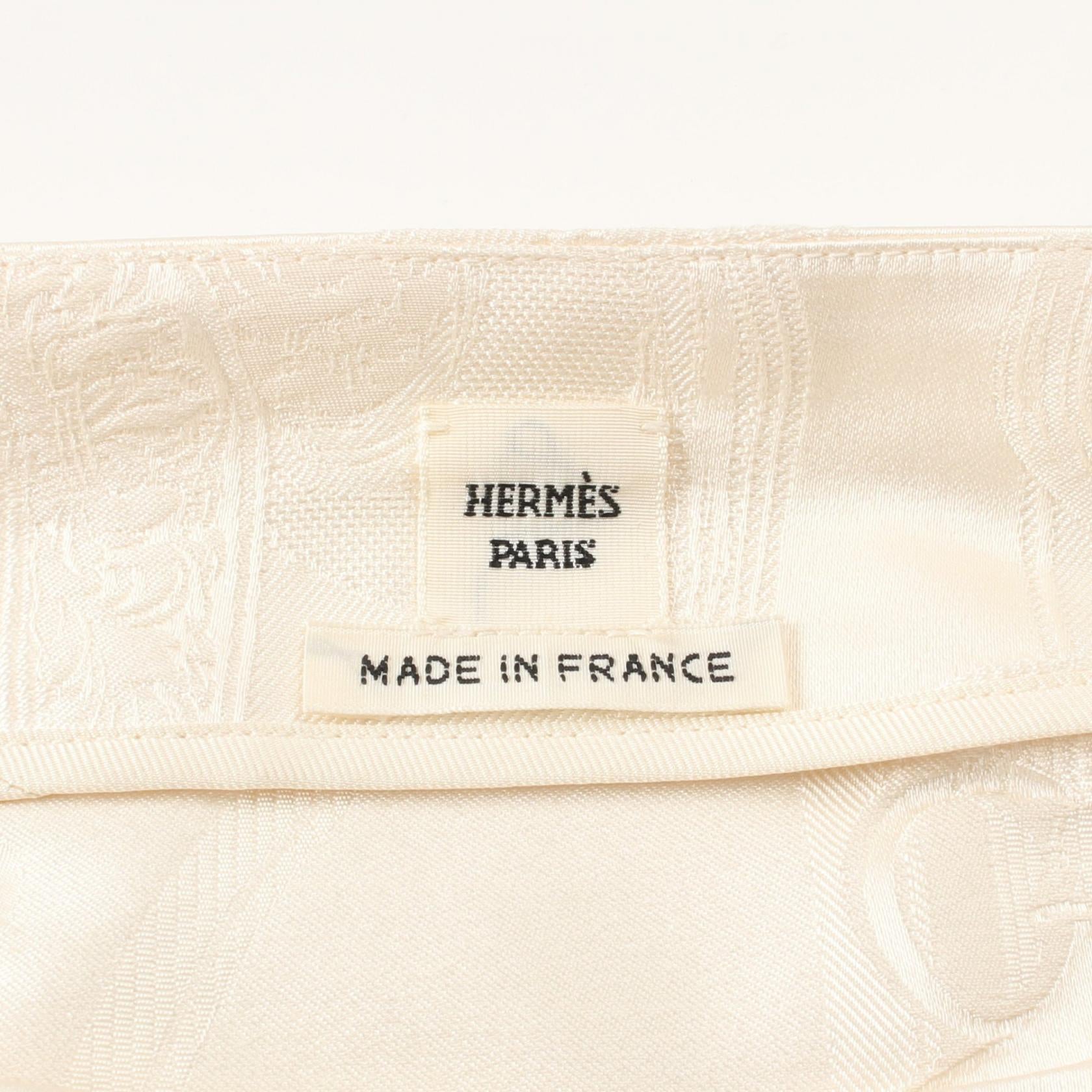 Hermes Silk Blouse Ivory