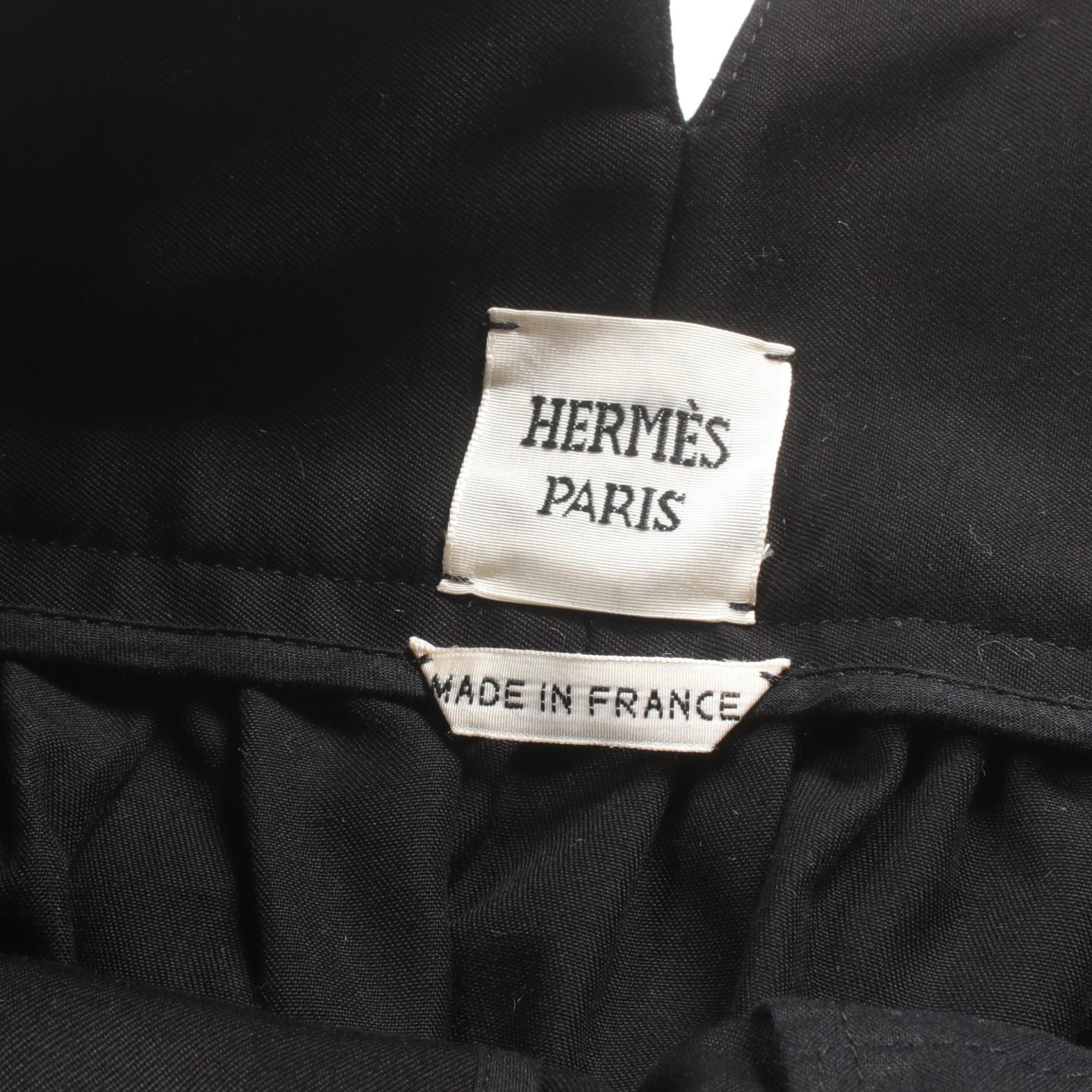 Hermes Cotton Skirt Black